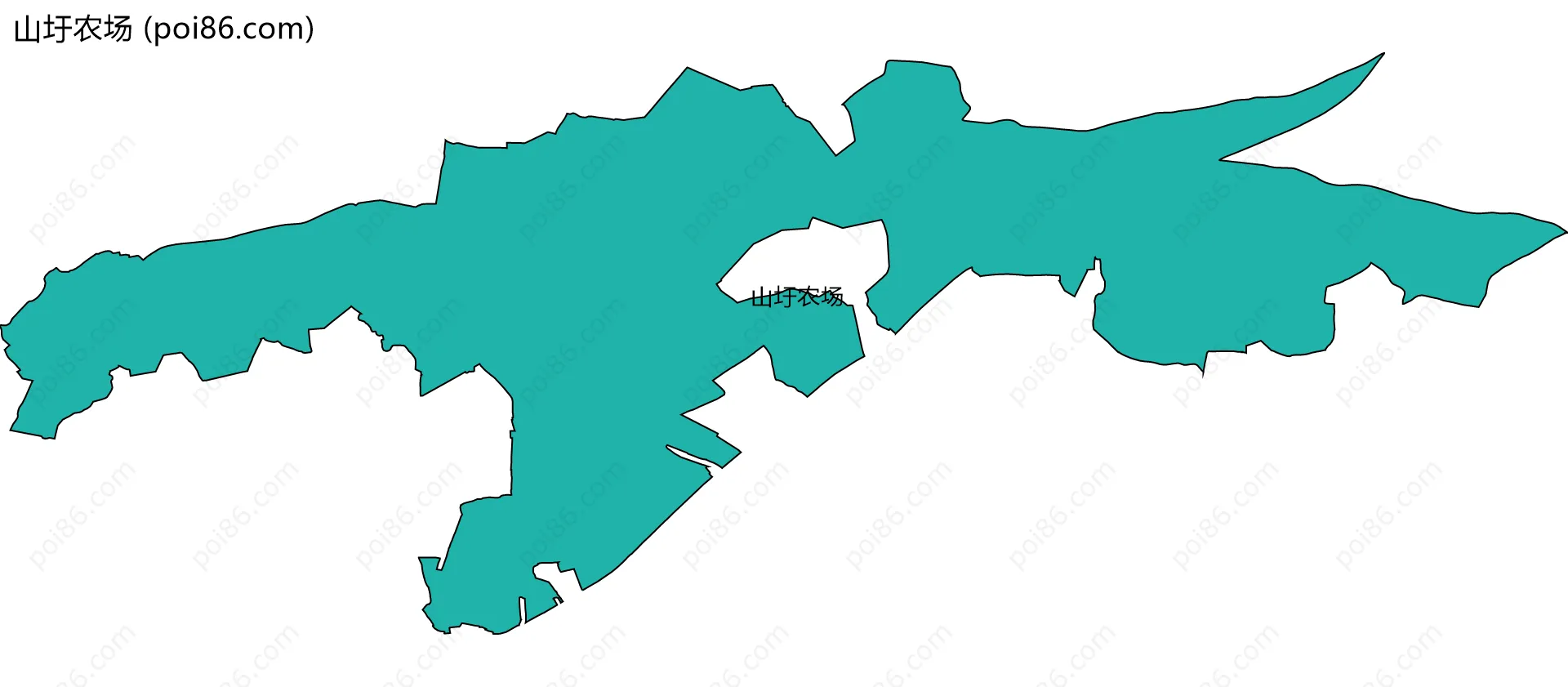 山圩农场边界地图