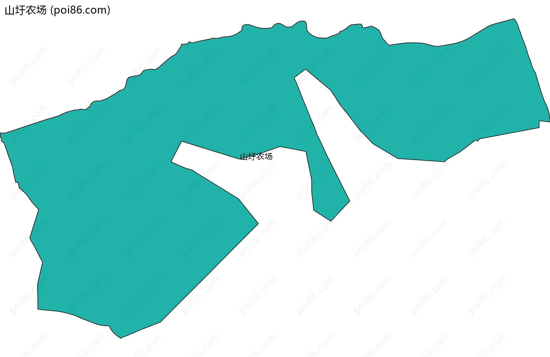 山圩农场边界地图