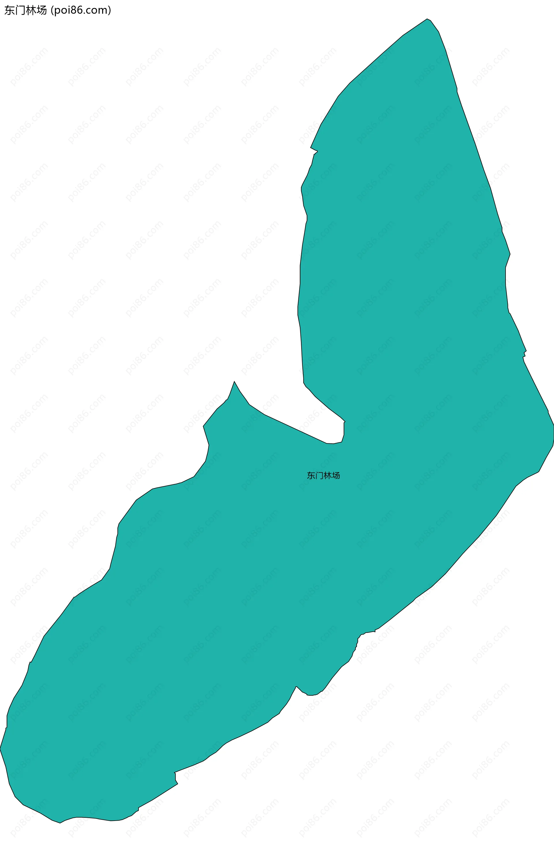 东门林场边界地图