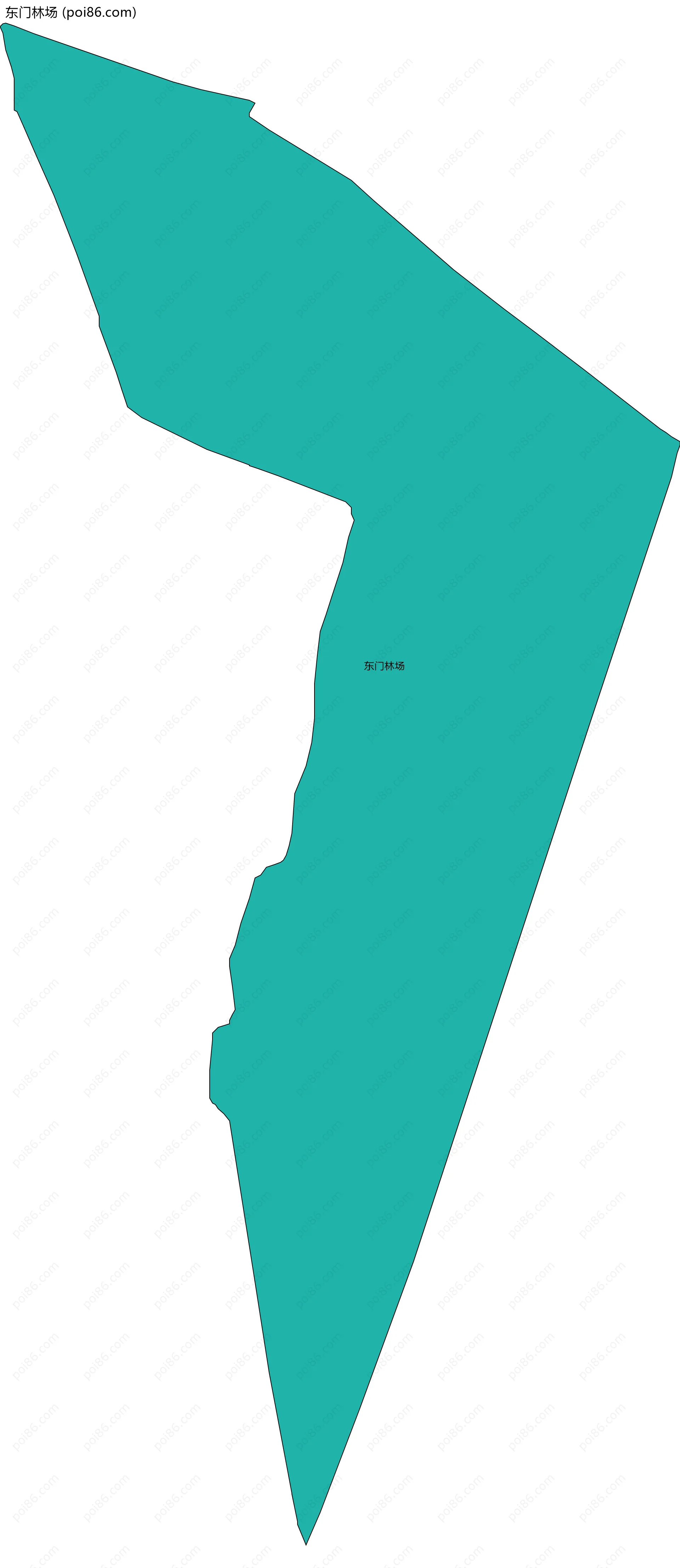 东门林场边界地图