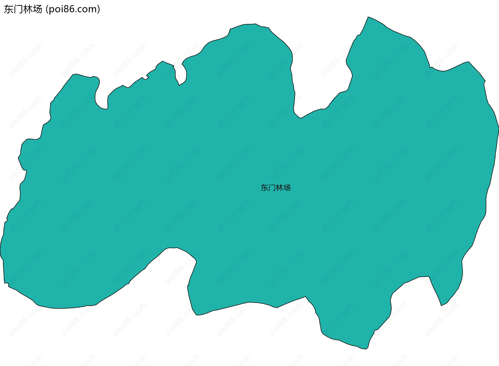东门林场边界地图