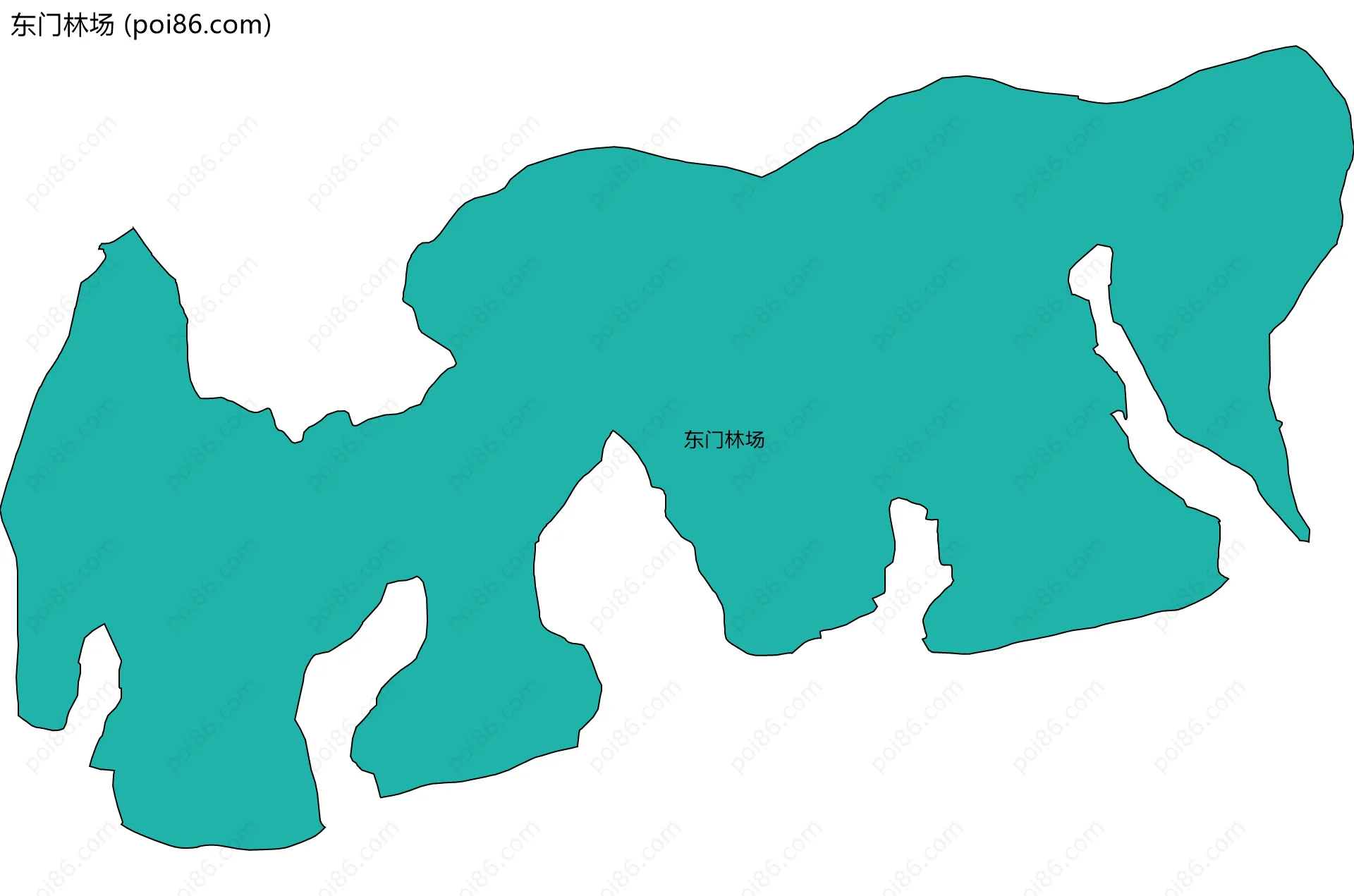 东门林场边界地图