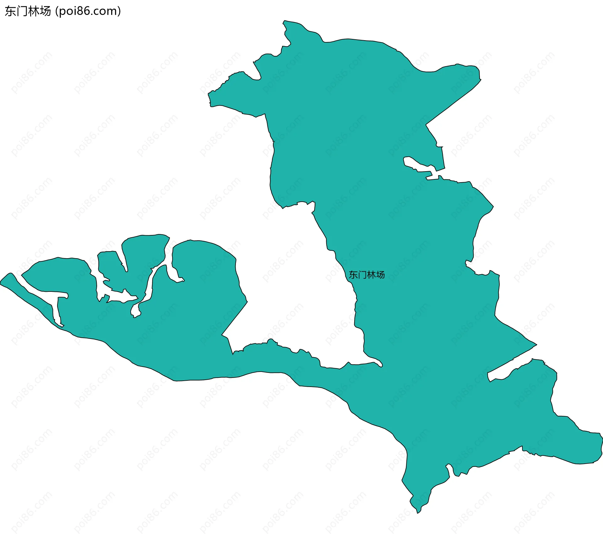 东门林场边界地图