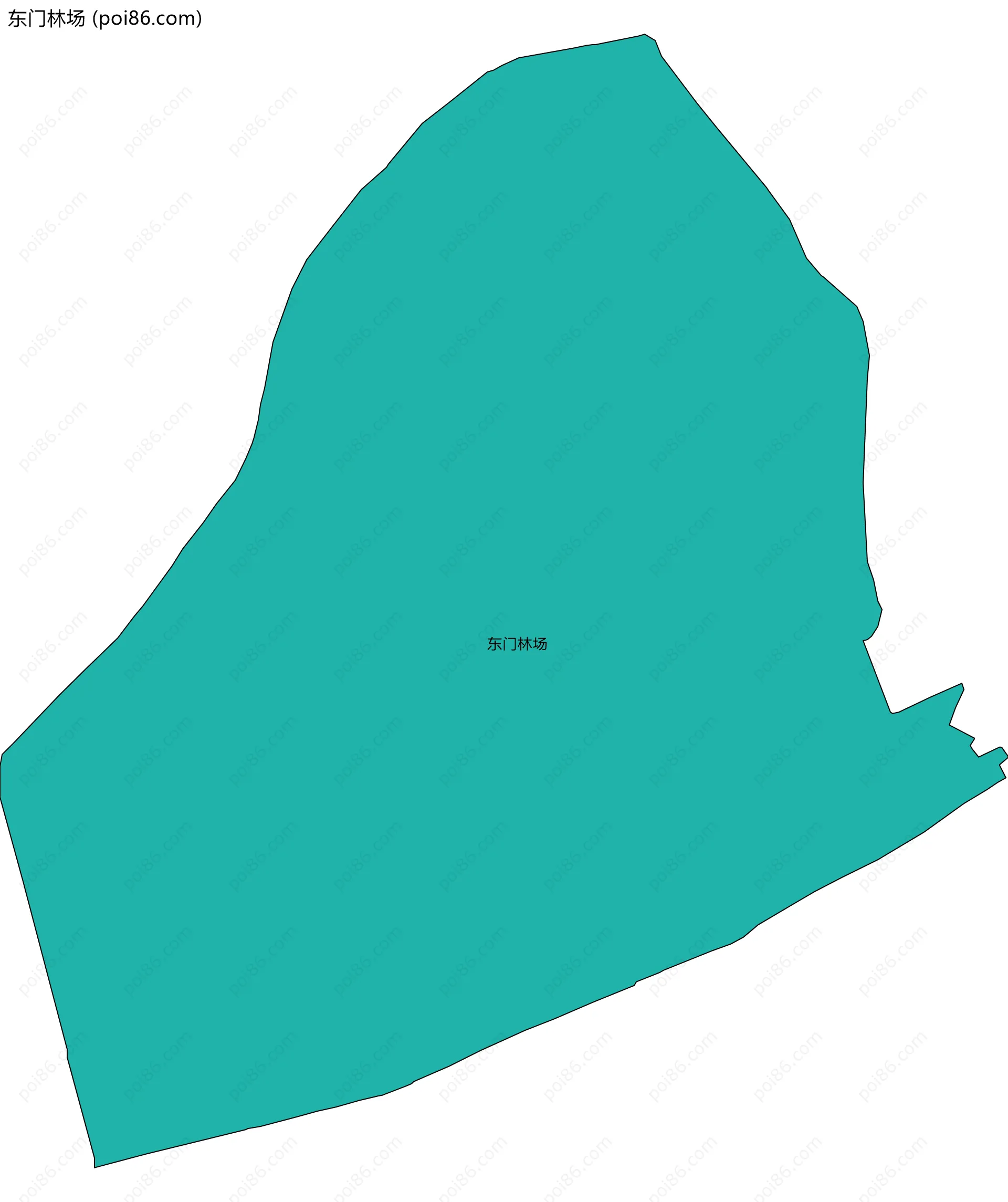 东门林场边界地图