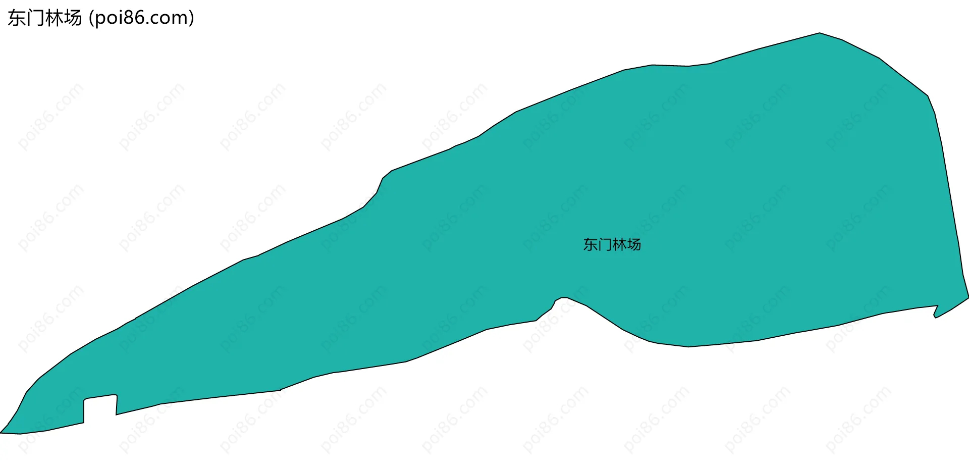 东门林场边界地图