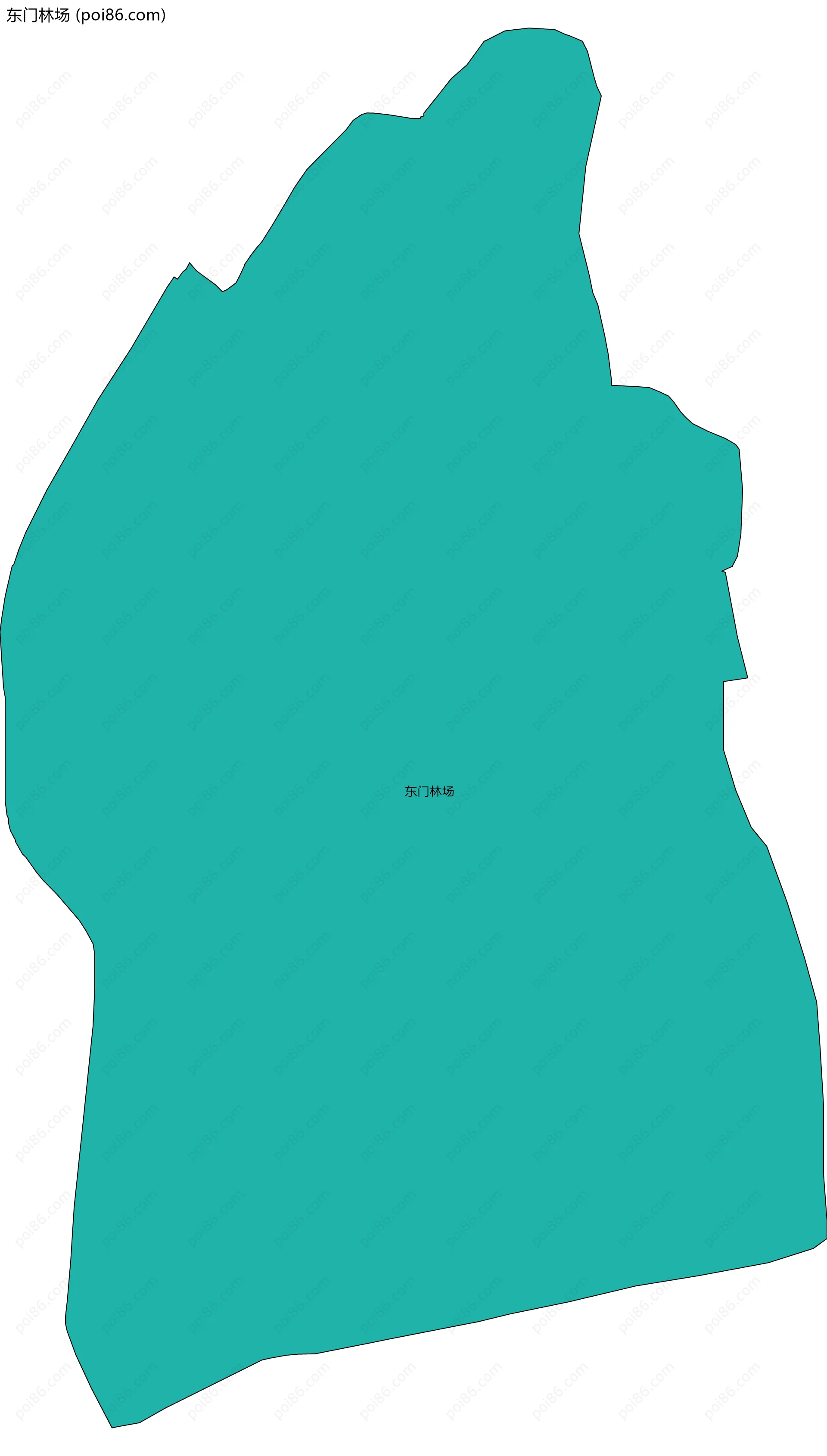 东门林场边界地图