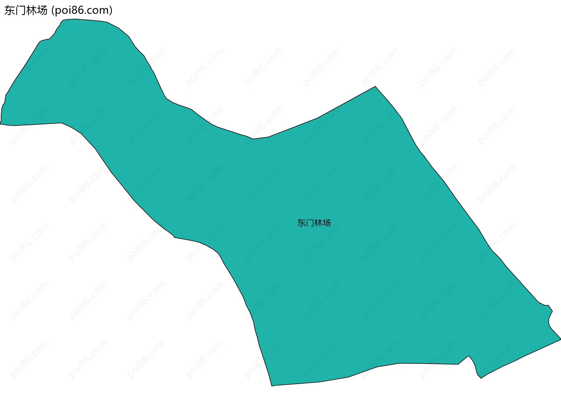 东门林场边界地图