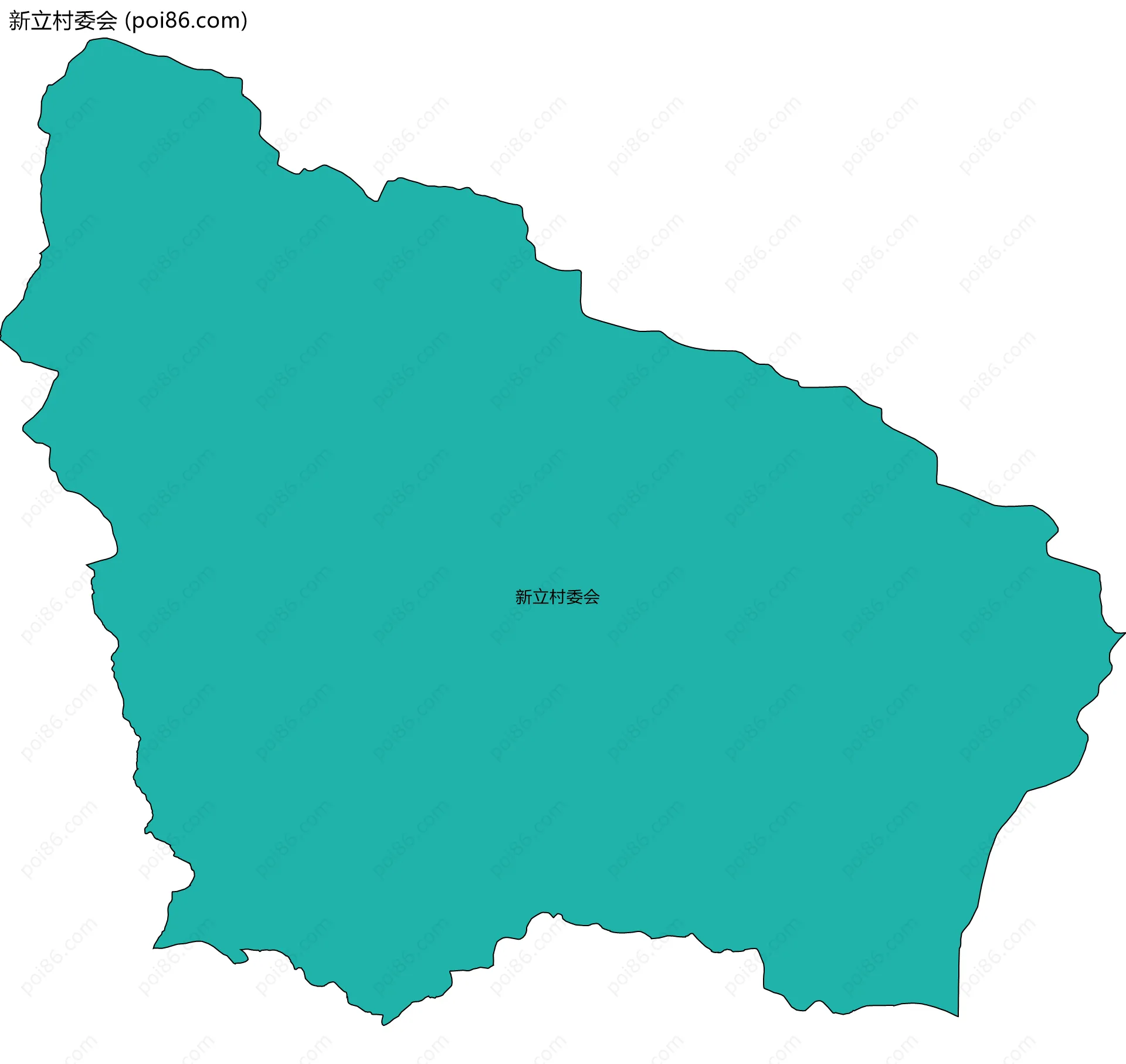 新立村委会边界地图