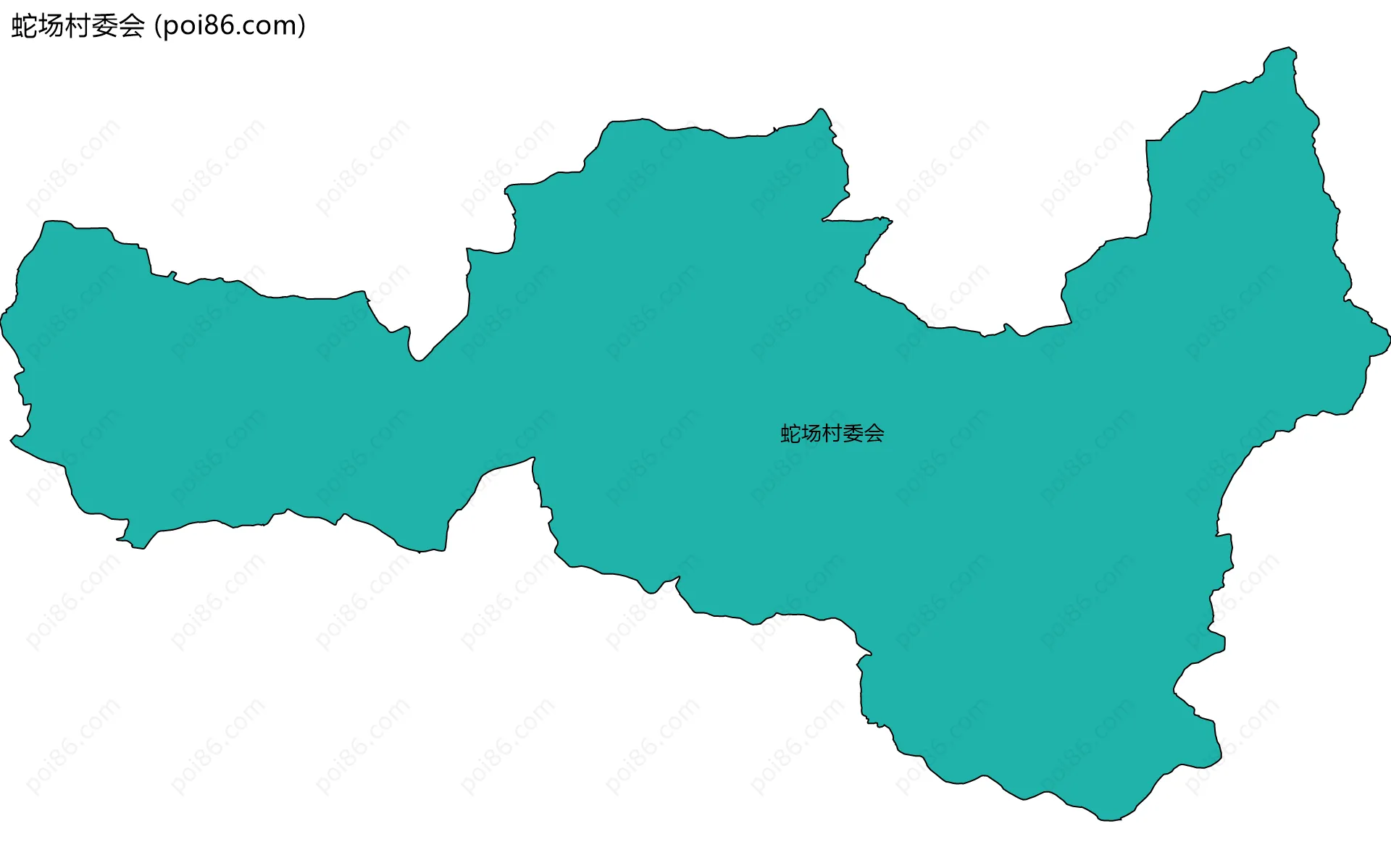 蛇场村委会边界地图