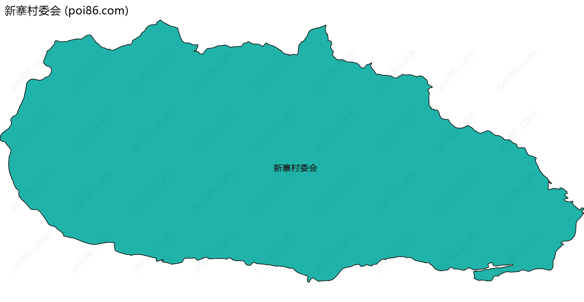 新寨村委会边界地图