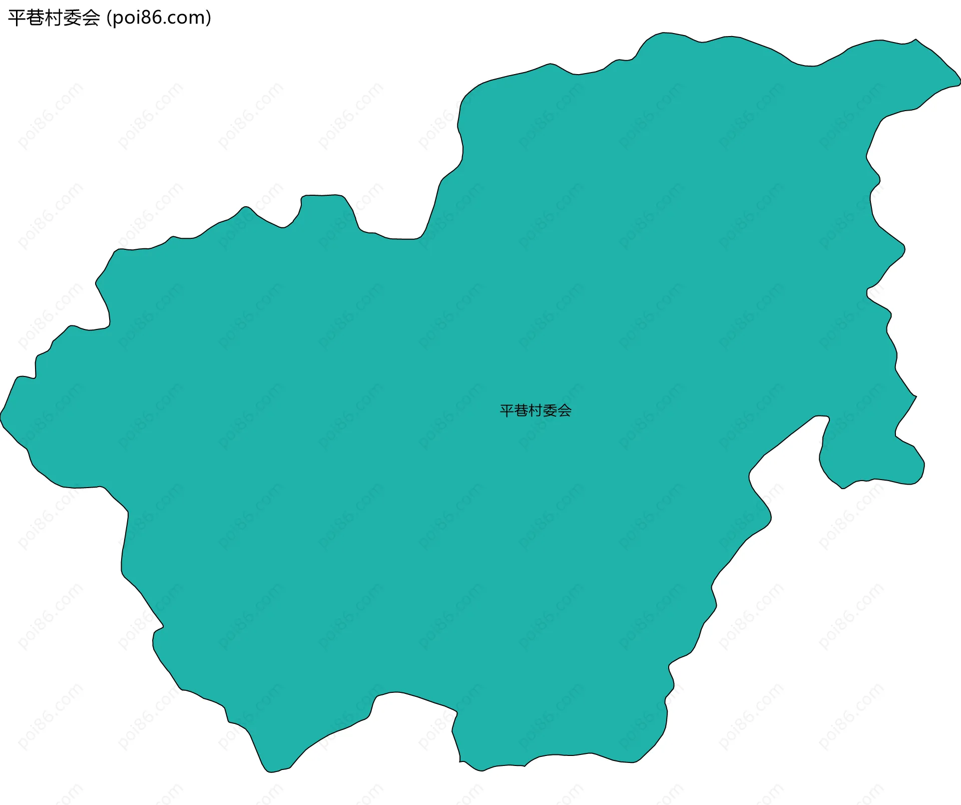 平巷村委会边界地图