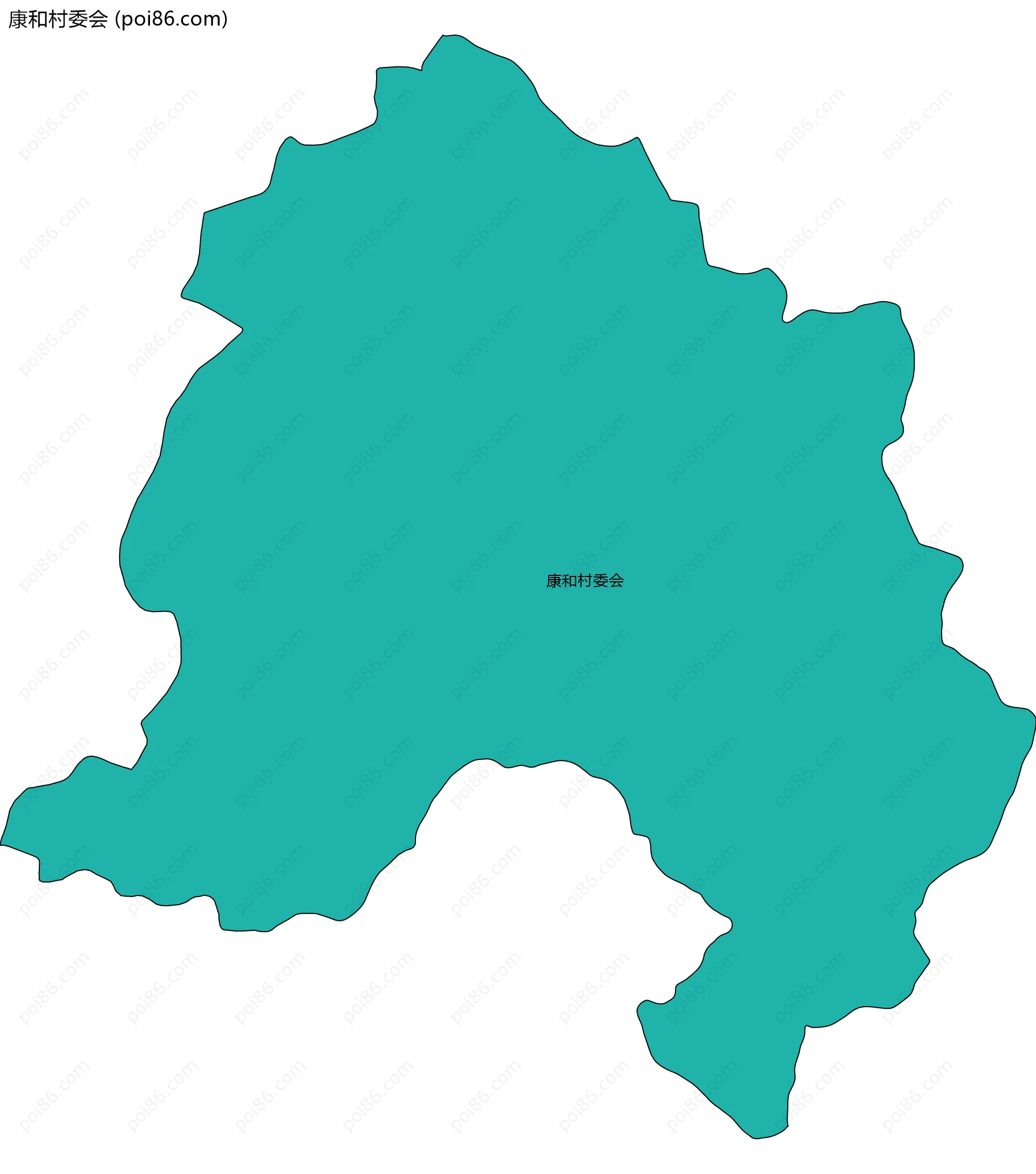 康和村委会边界地图