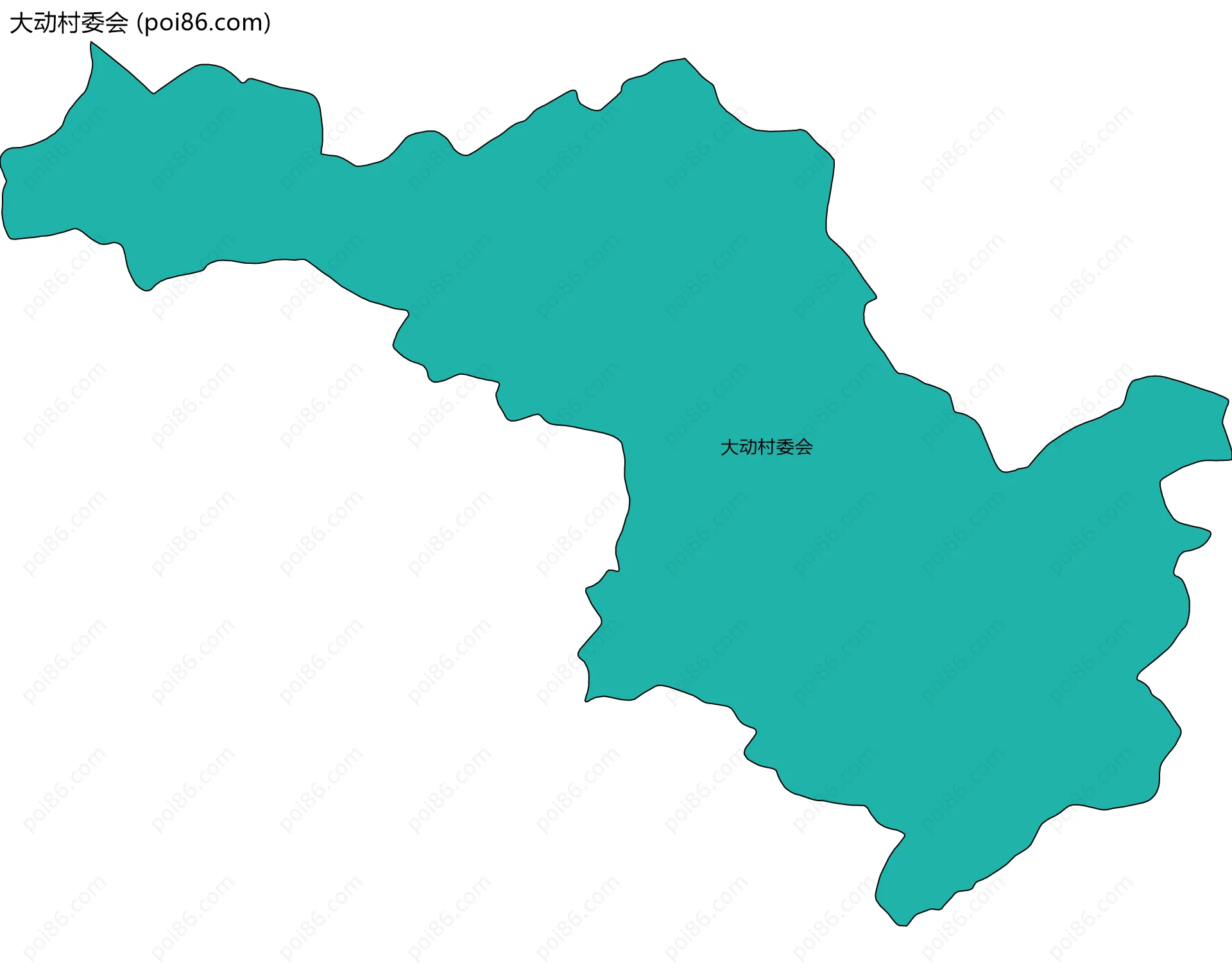 大动村委会边界地图