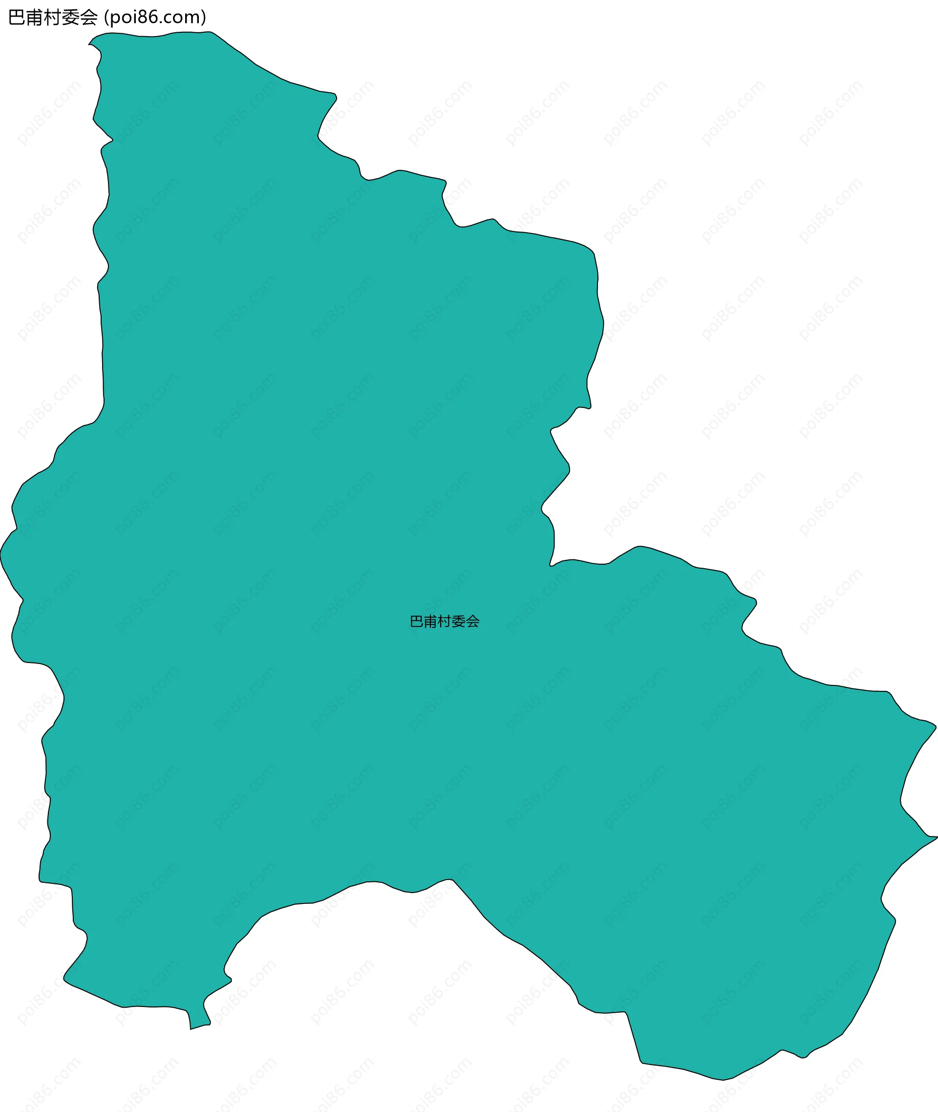 巴甫村委会边界地图