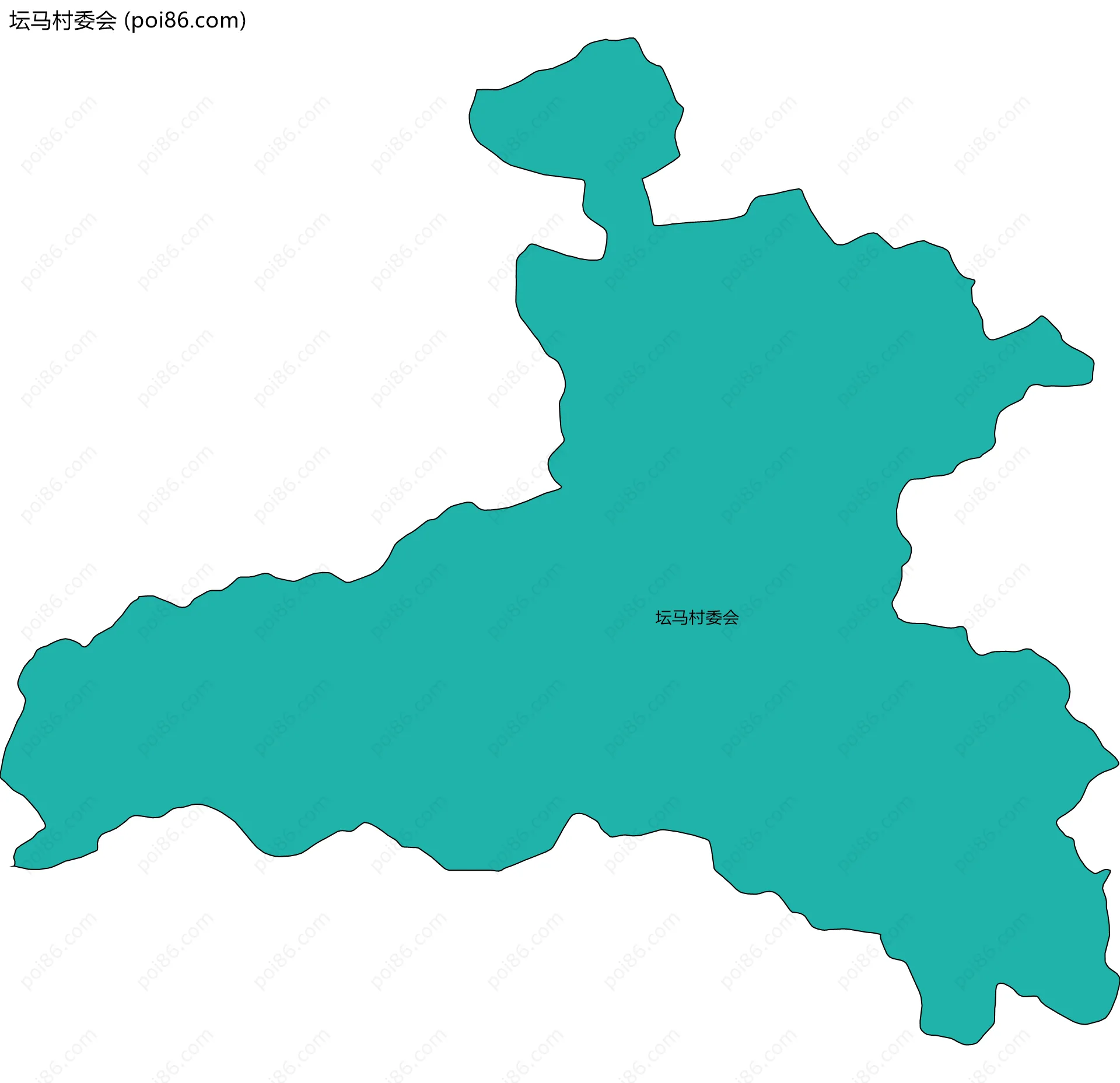 坛马村委会边界地图