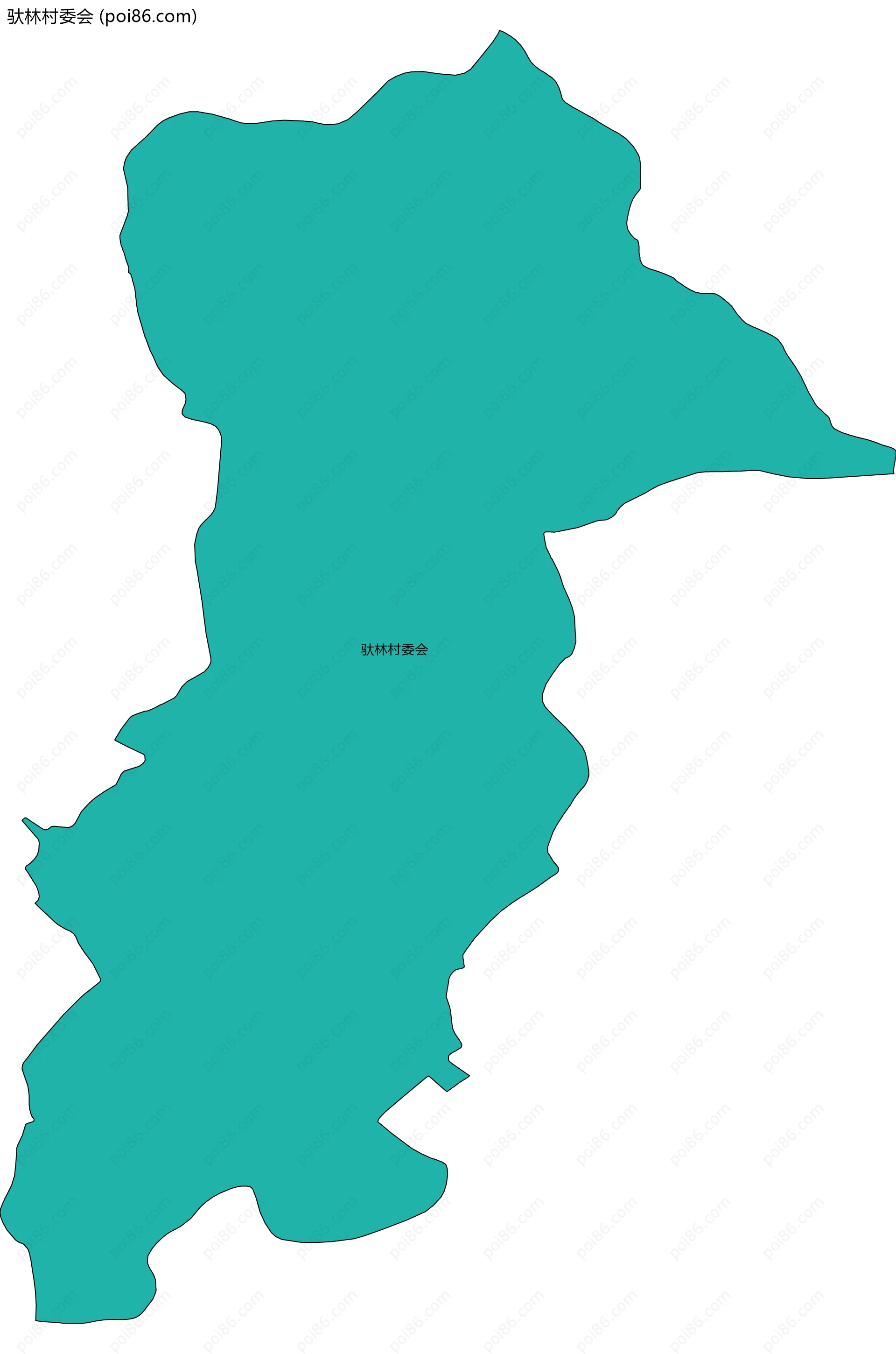 驮林村委会边界地图