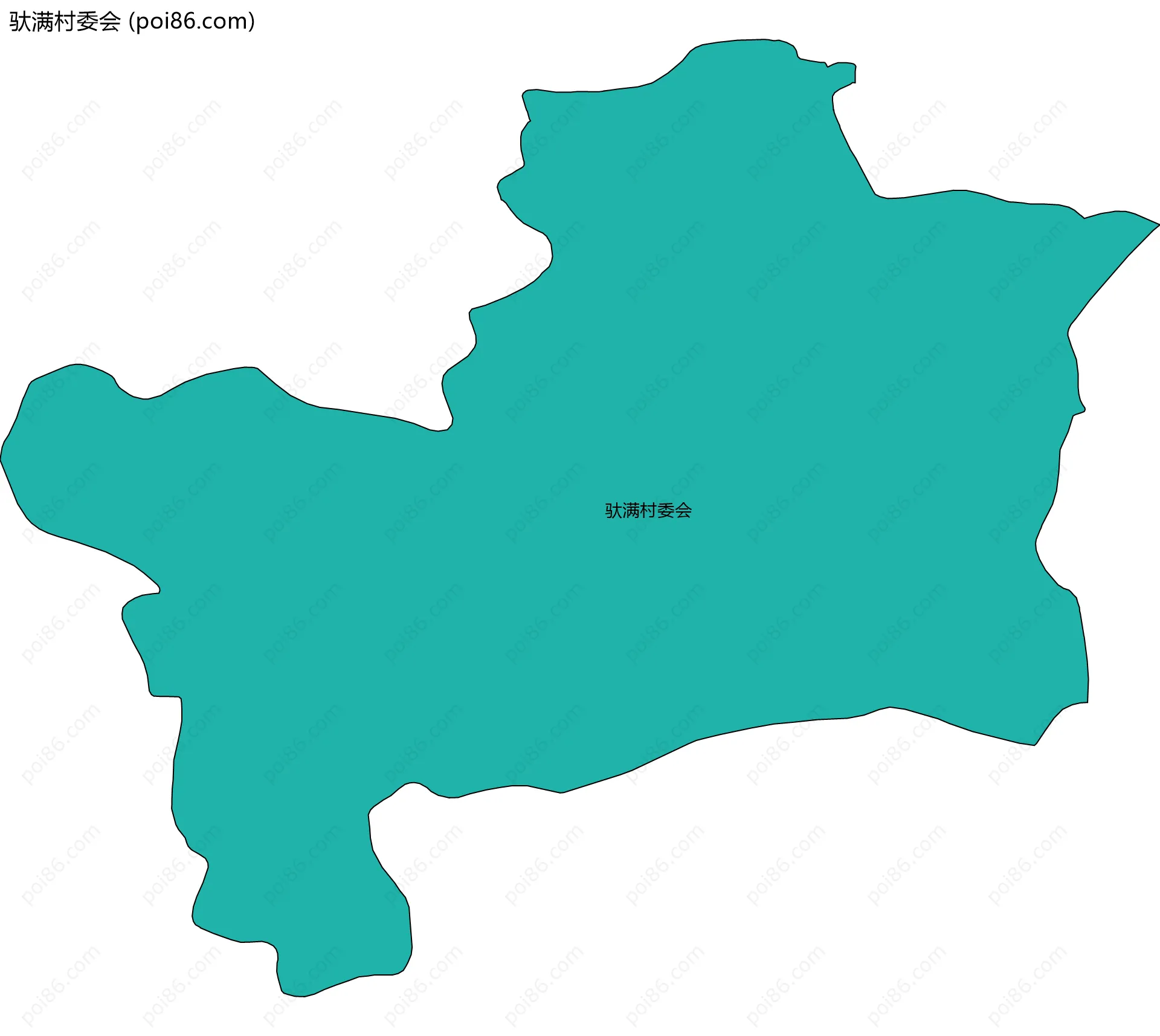 驮满村委会边界地图