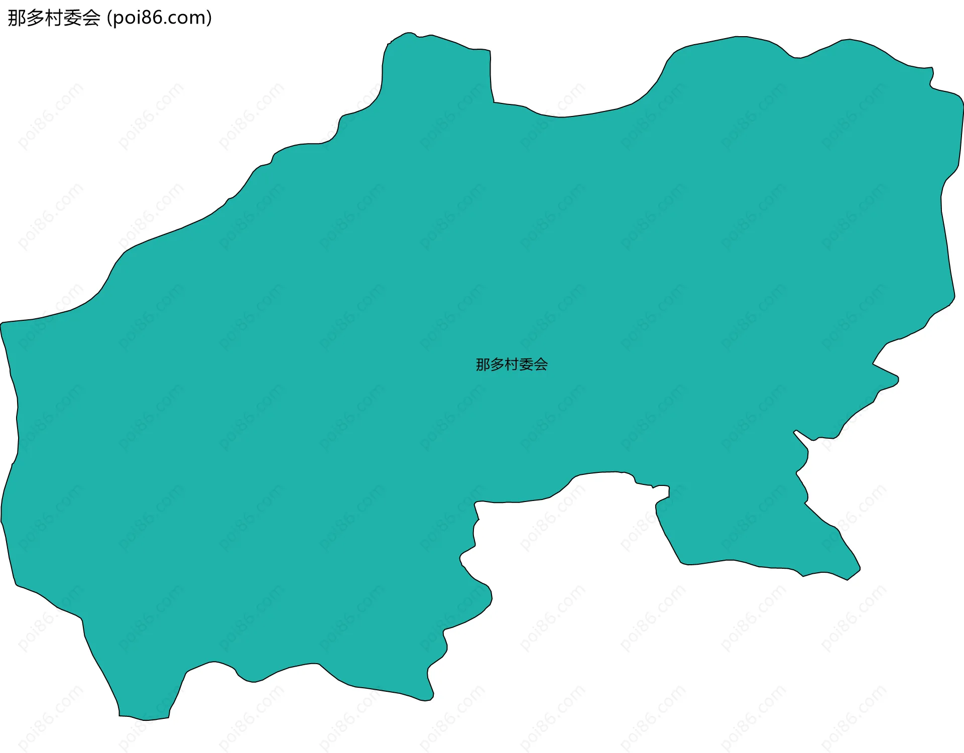 那多村委会边界地图