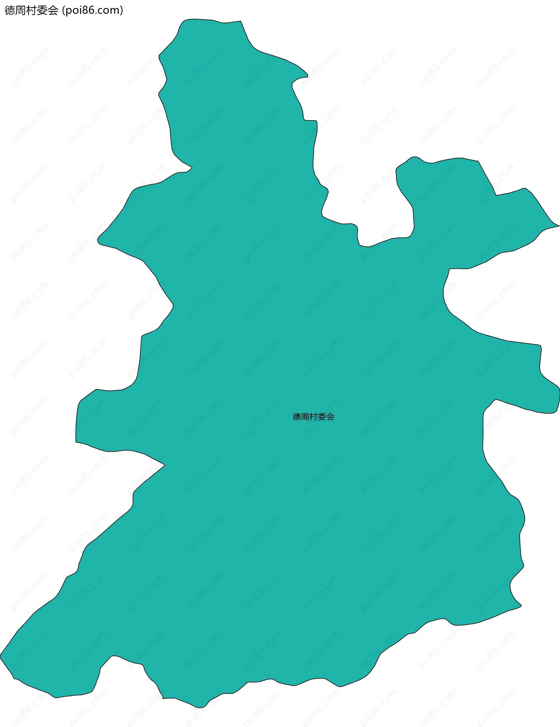 德周村委会边界地图