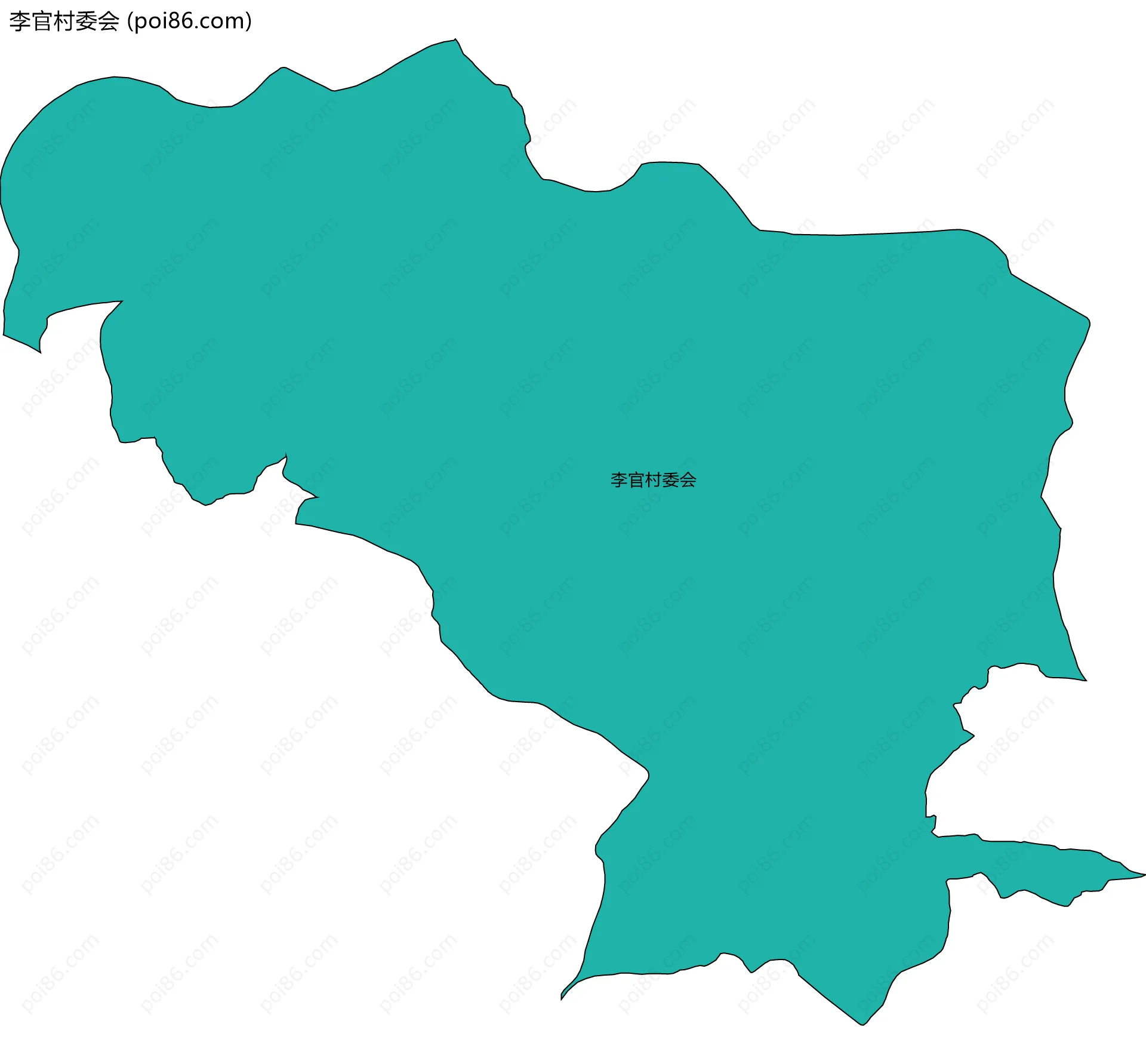 李官村委会边界地图
