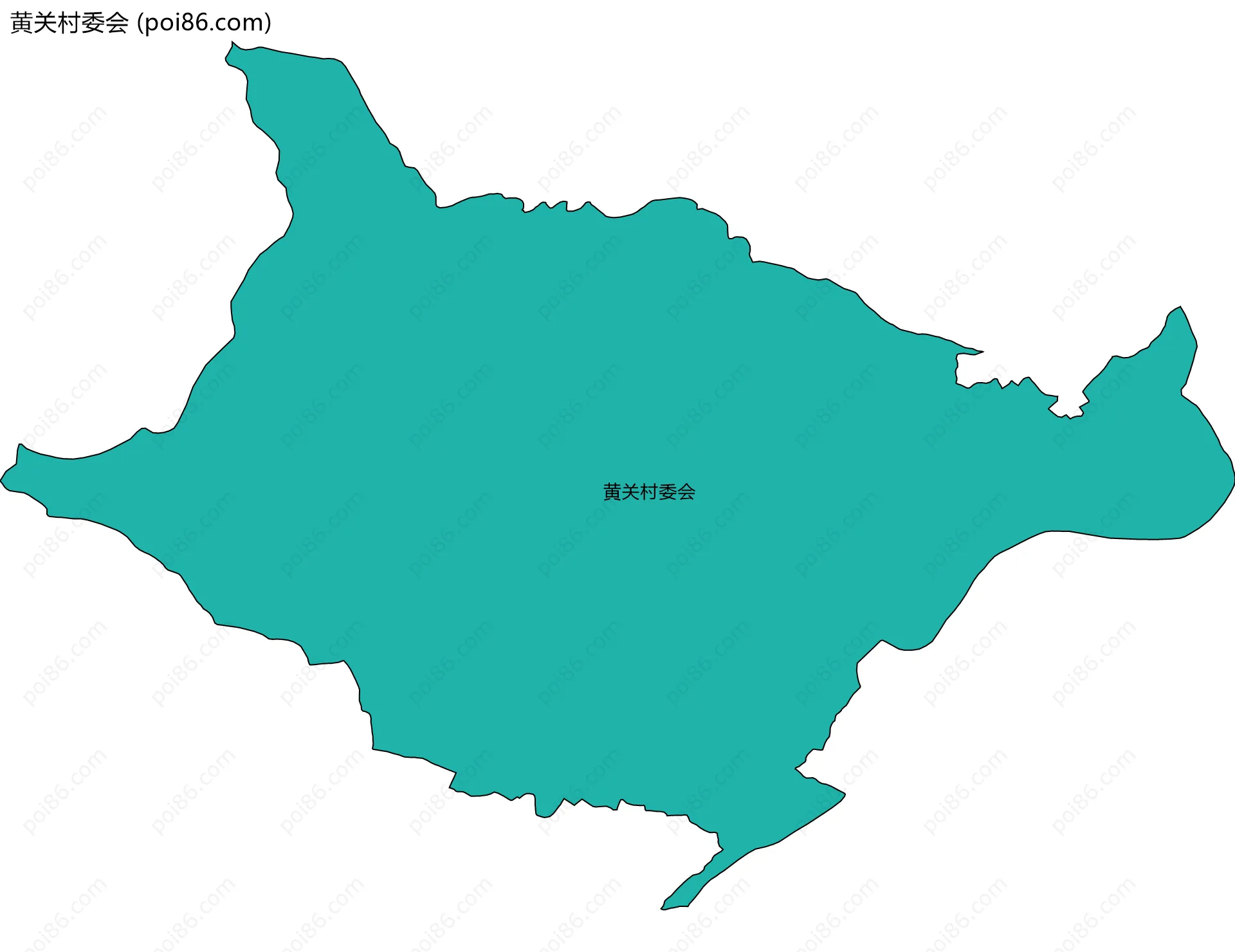 黄关村委会边界地图