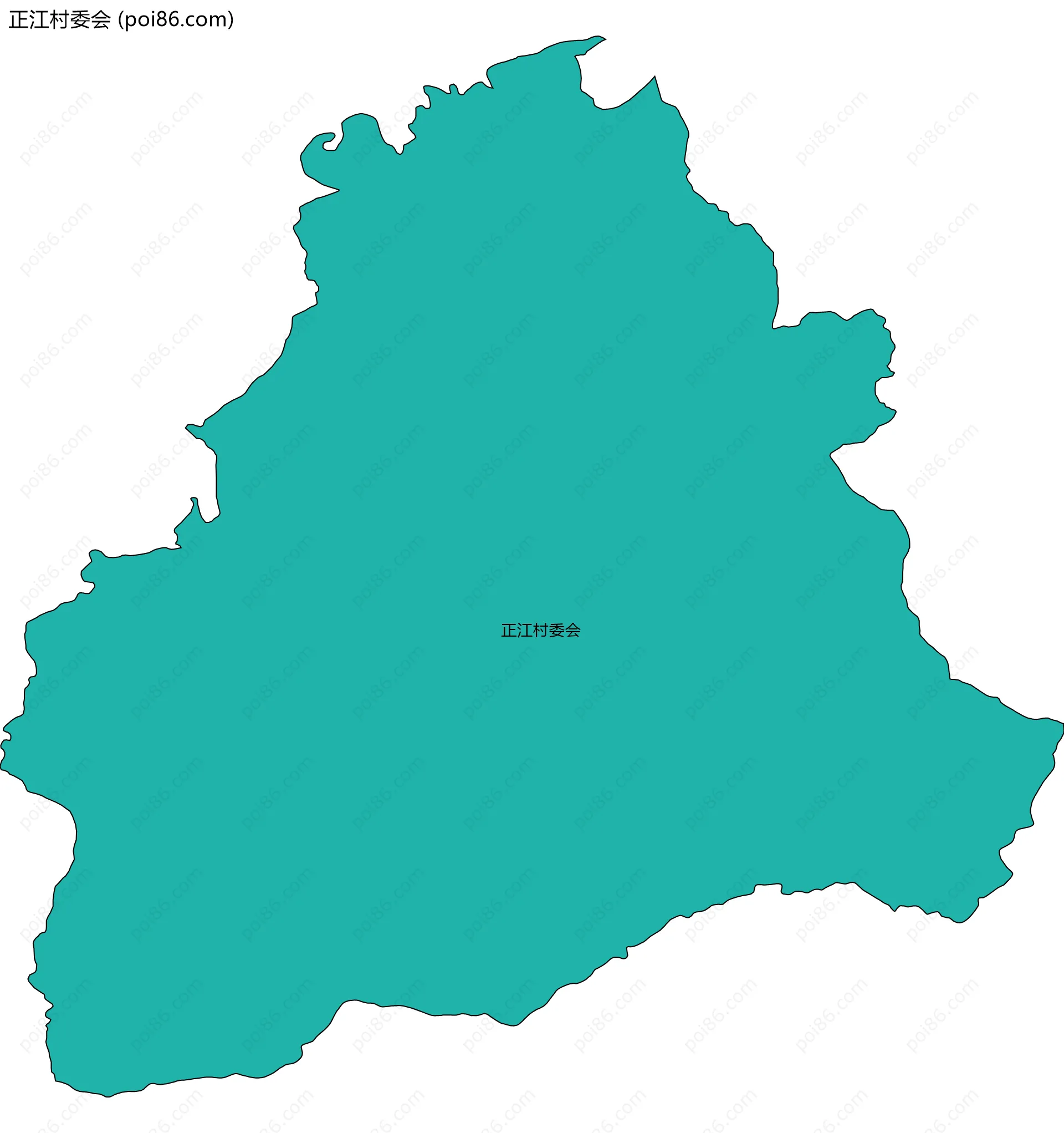 正江村委会边界地图