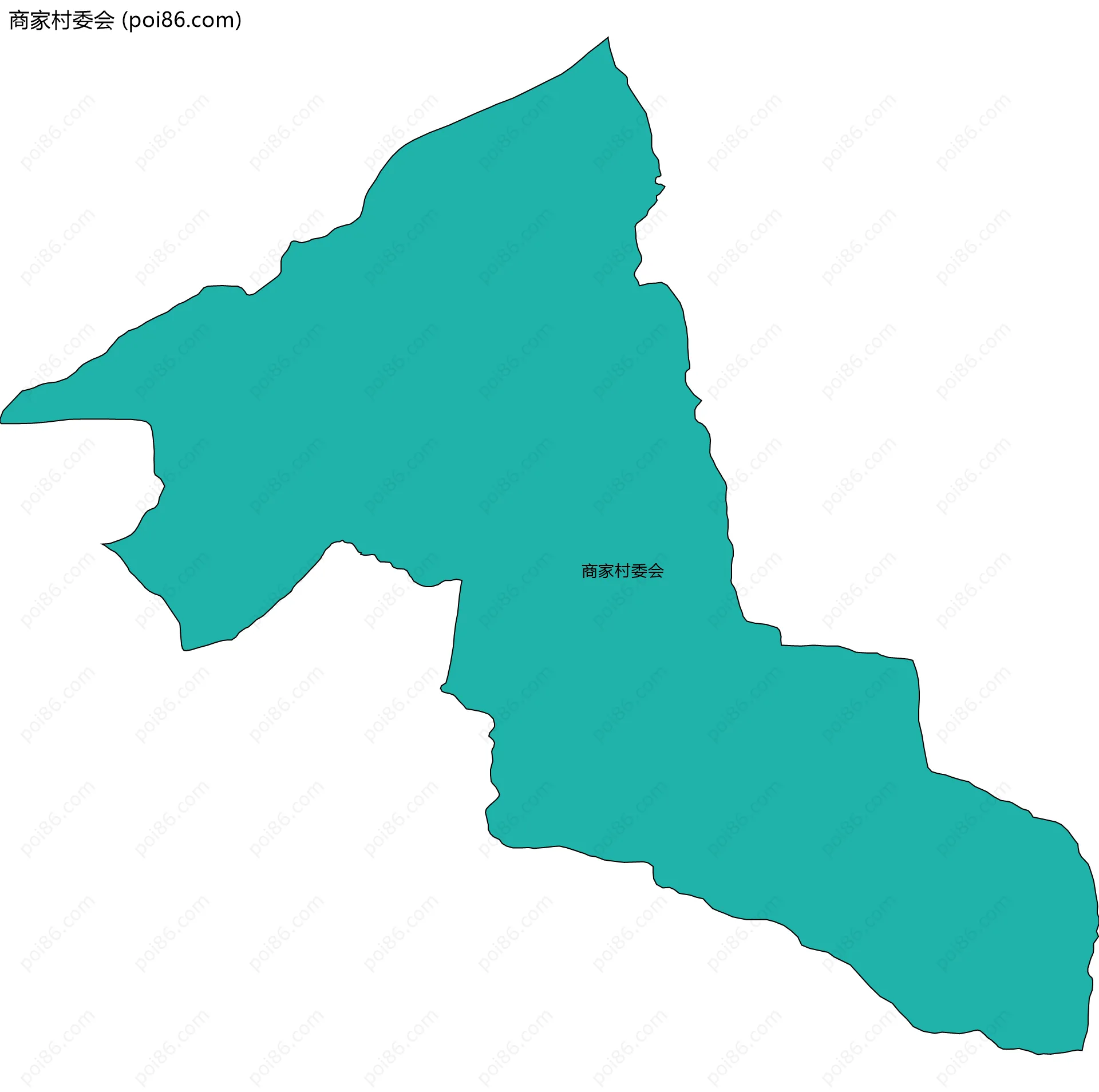 商家村委会边界地图