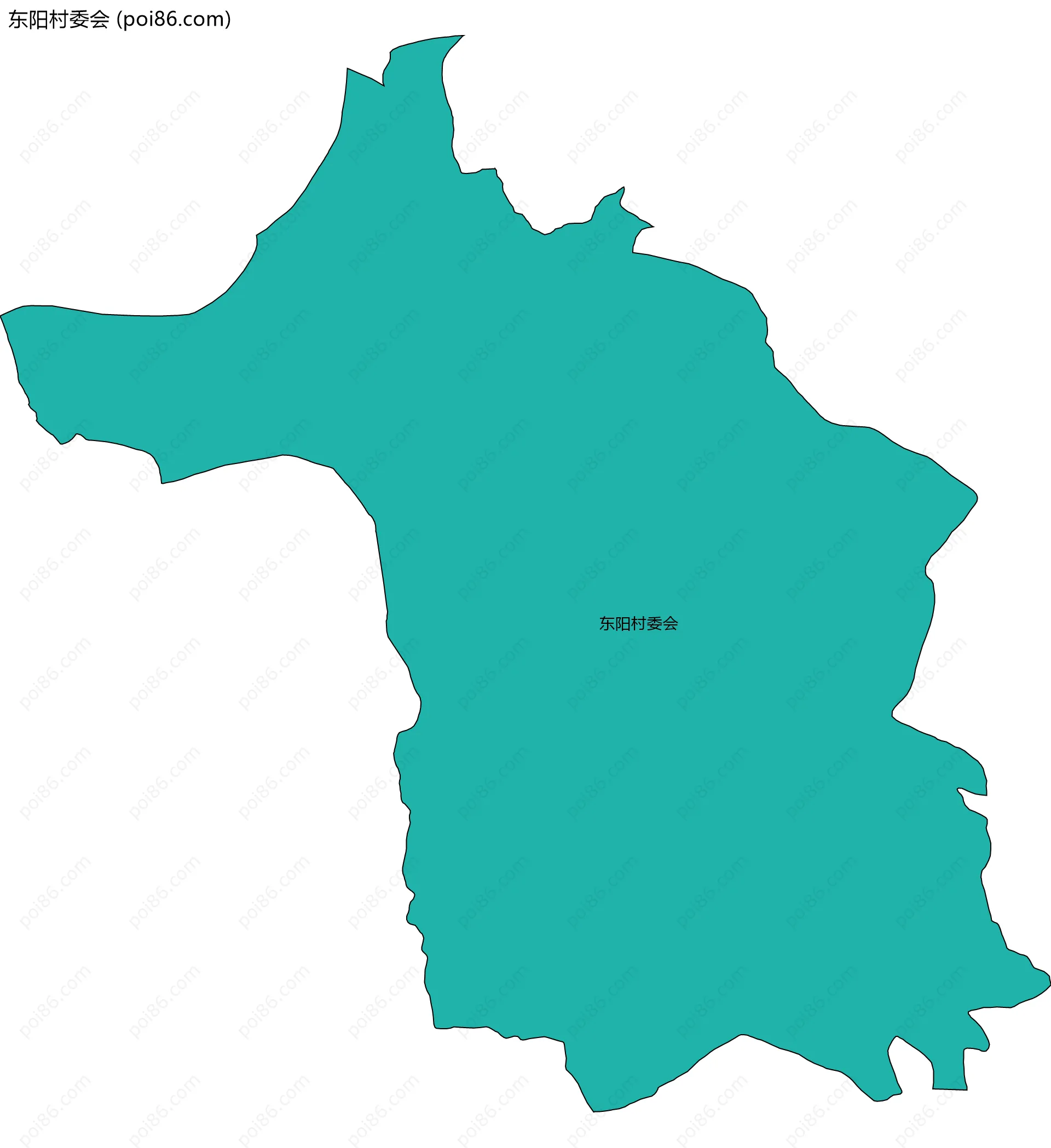 东阳村委会边界地图