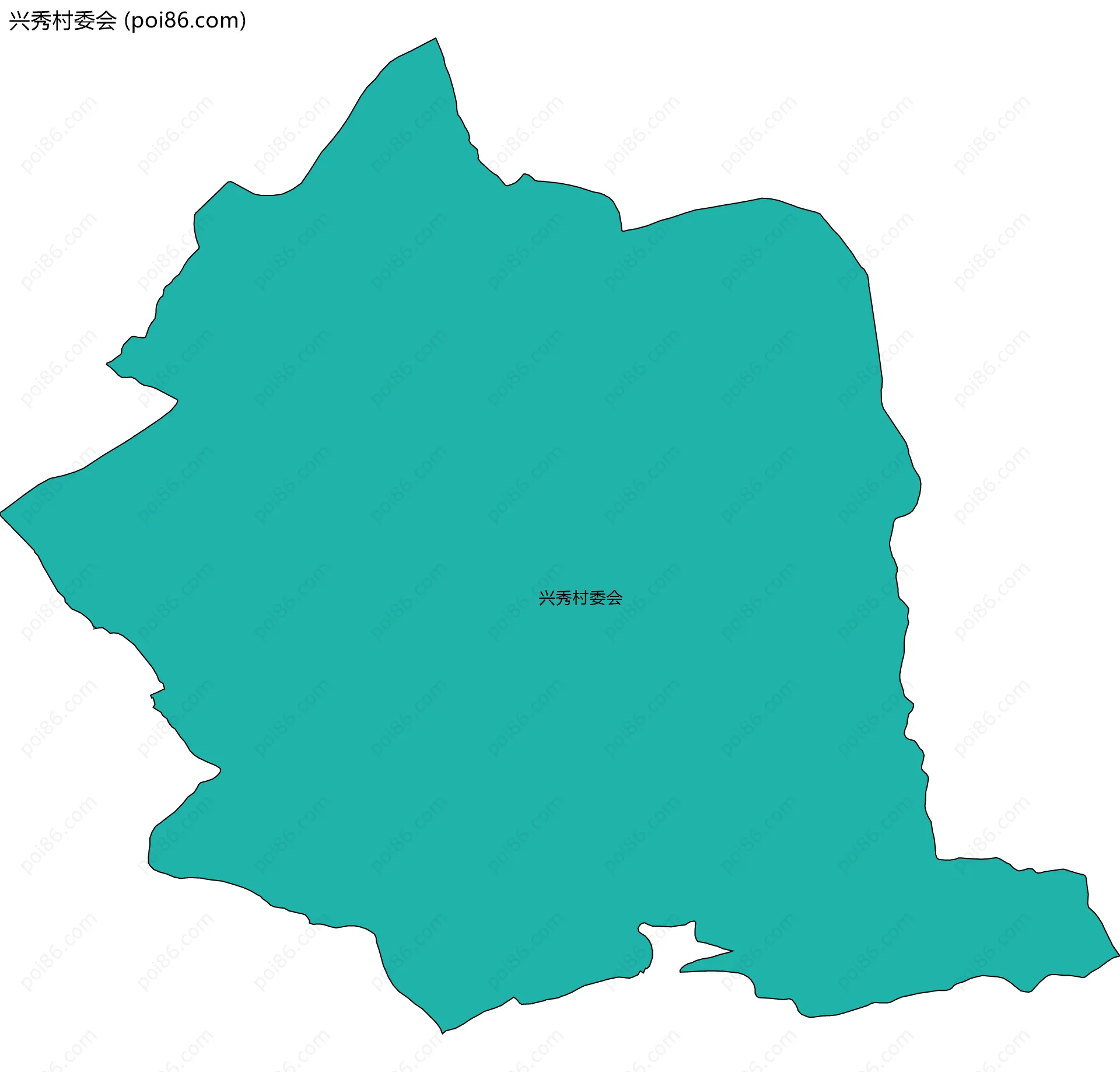 兴秀村委会边界地图