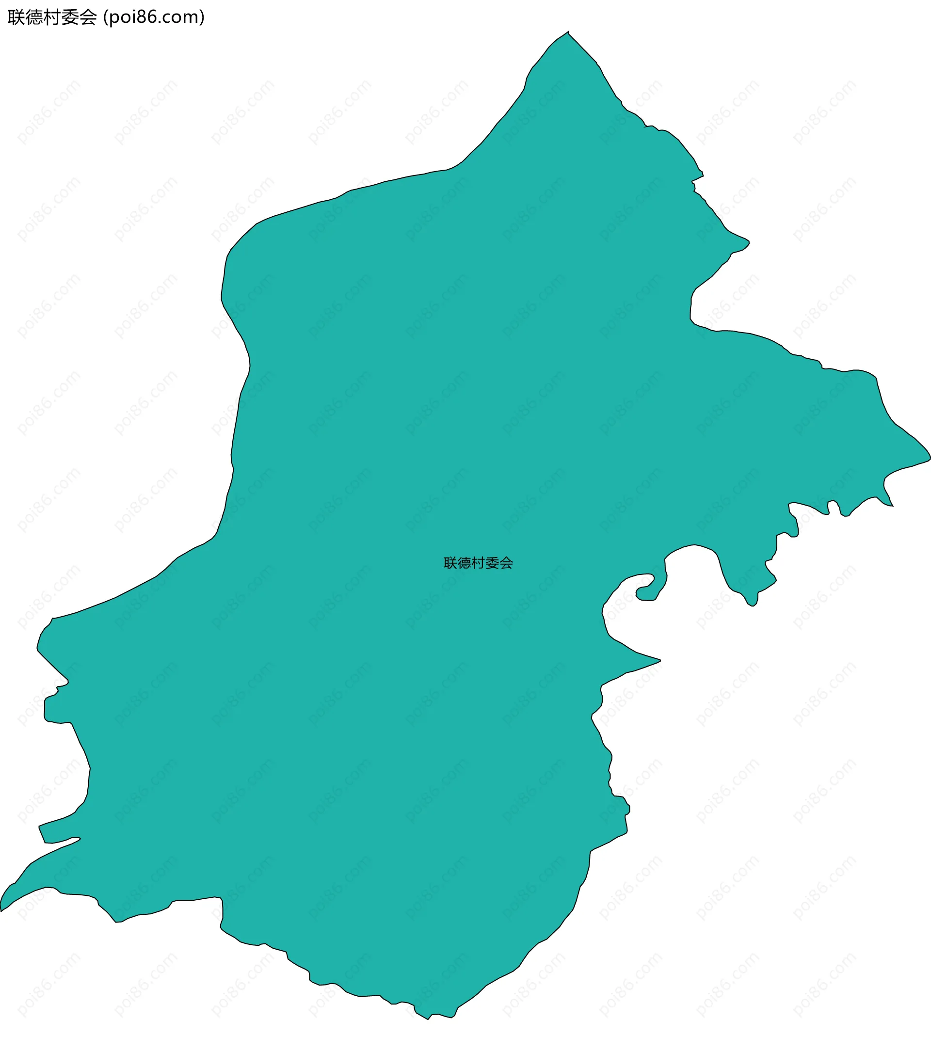 联德村委会边界地图