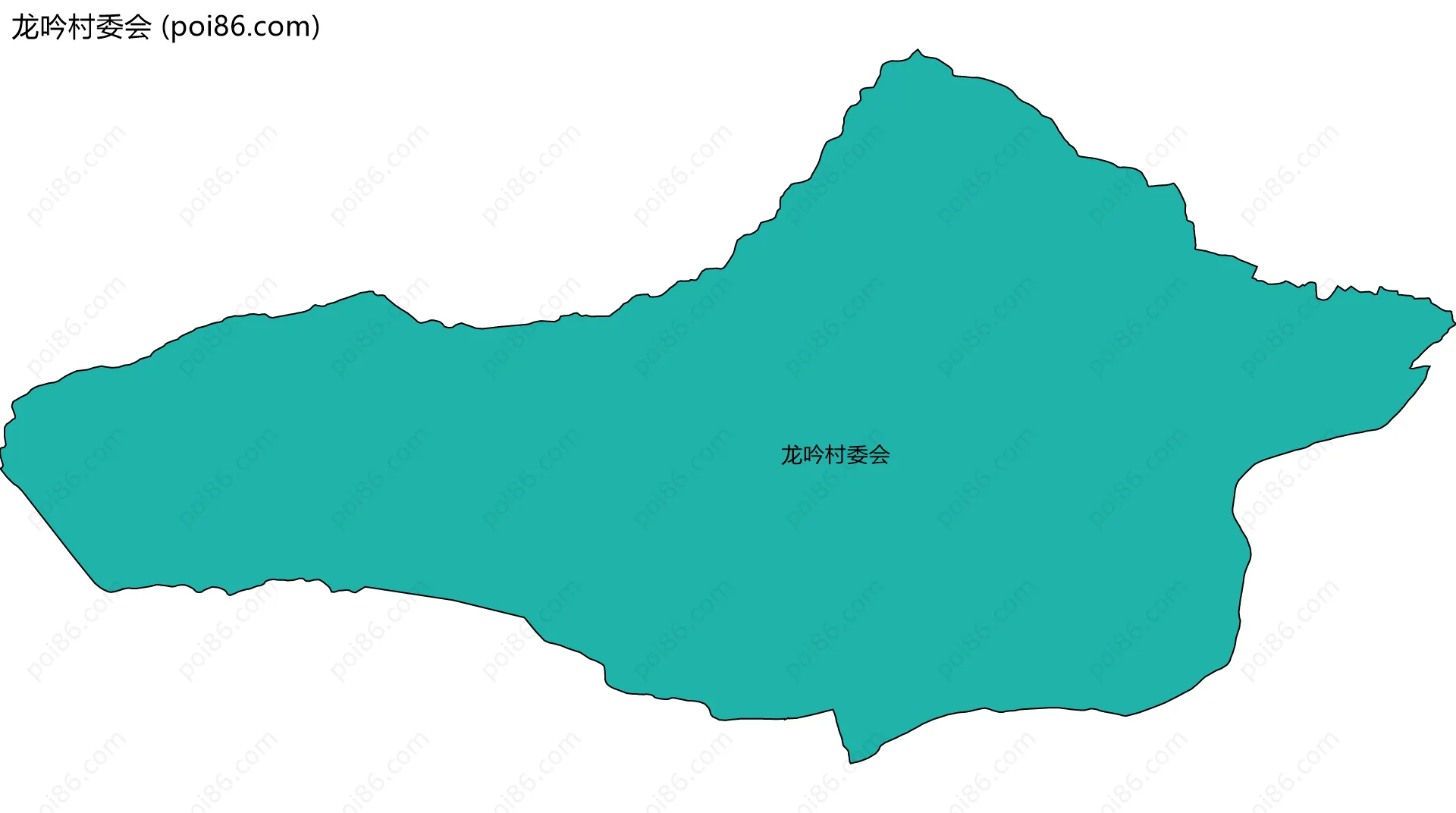 龙吟村委会边界地图