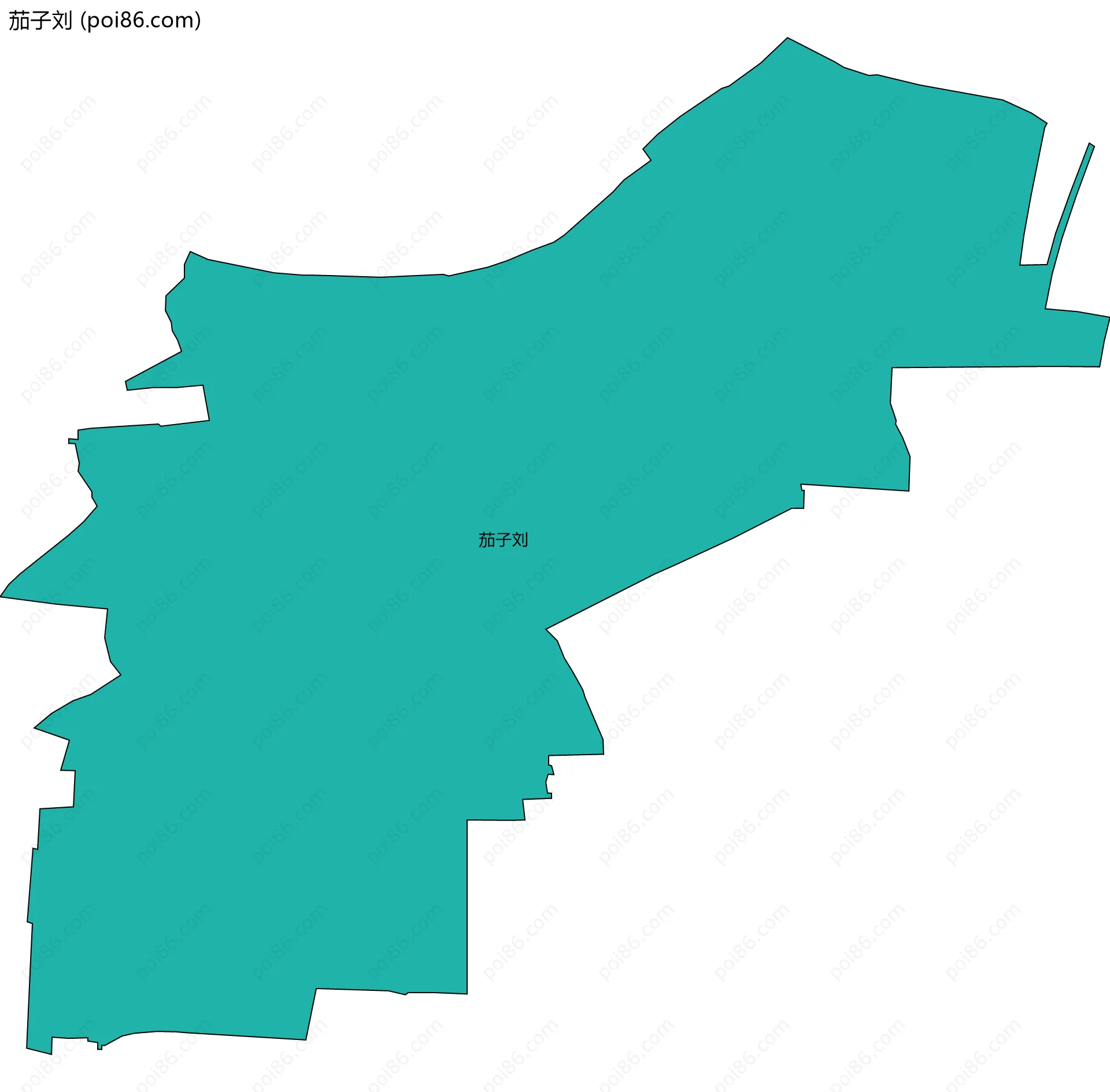 茄子刘边界地图