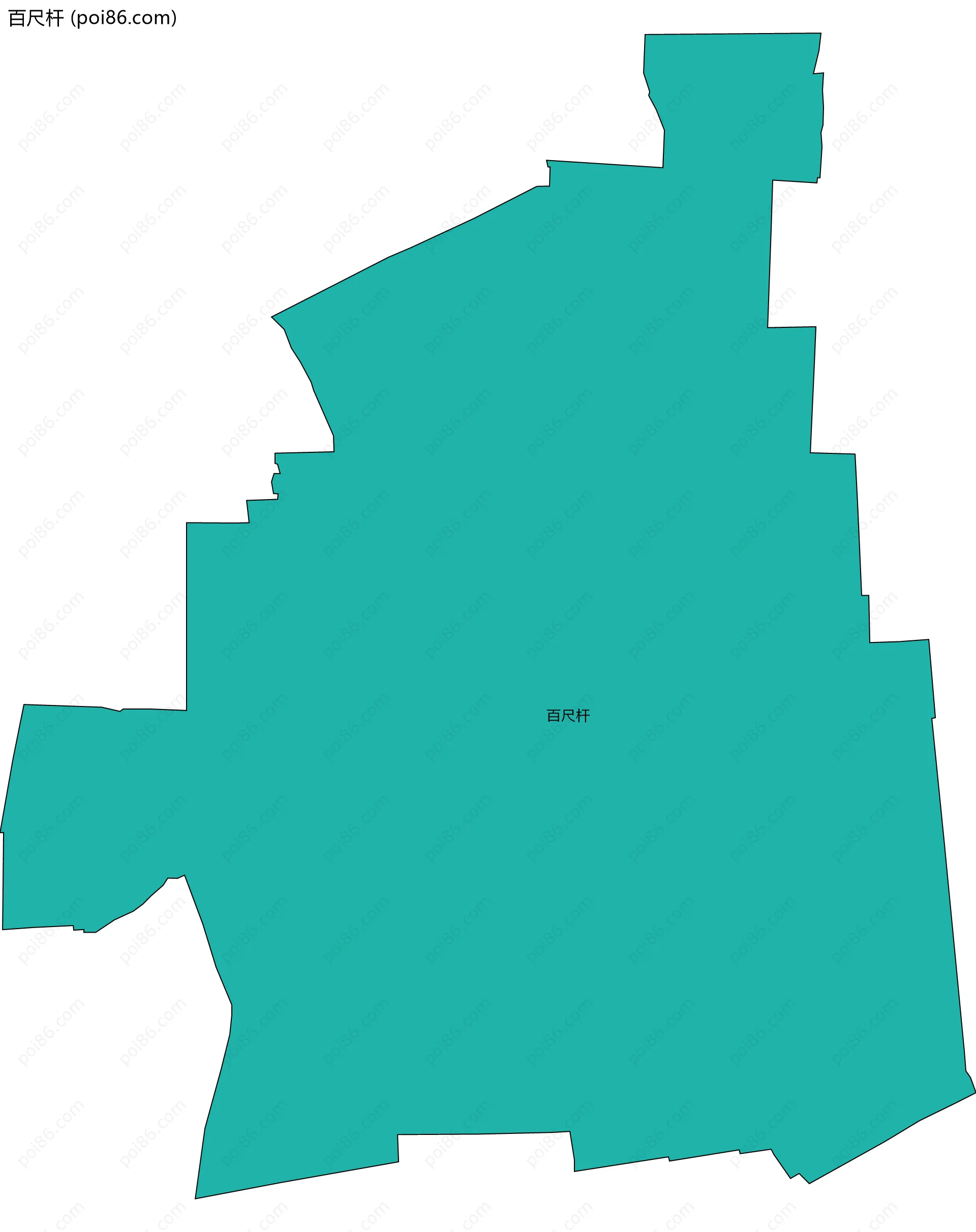 百尺杆边界地图