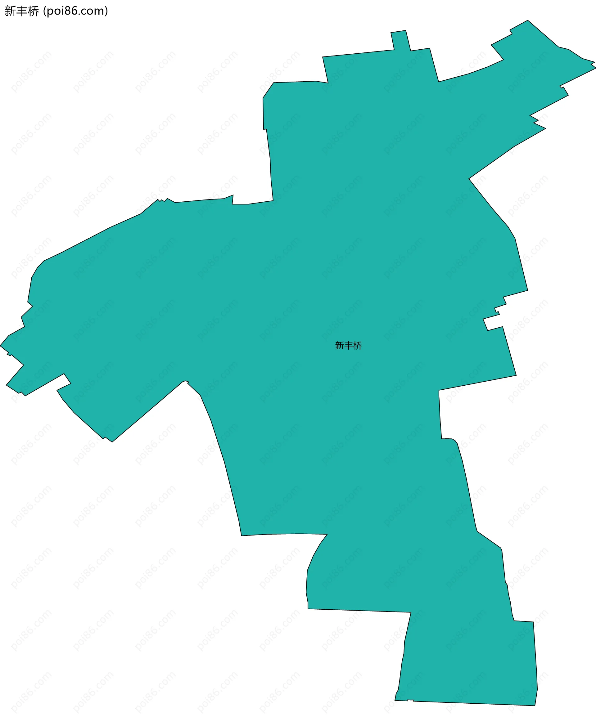 新丰桥边界地图