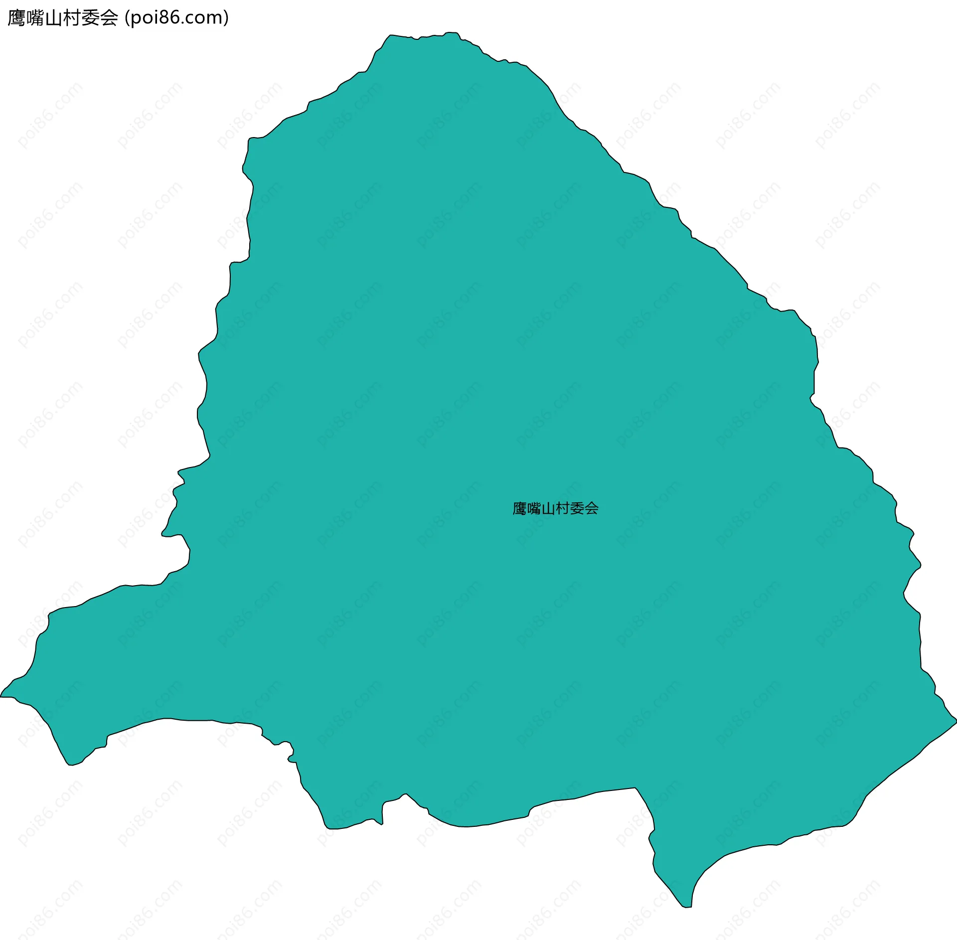 鹰嘴山村委会边界地图