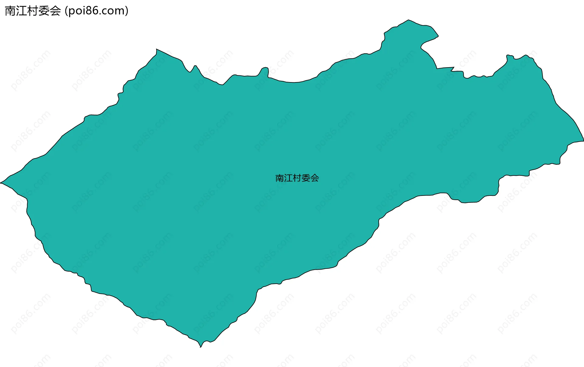 南江村委会边界地图