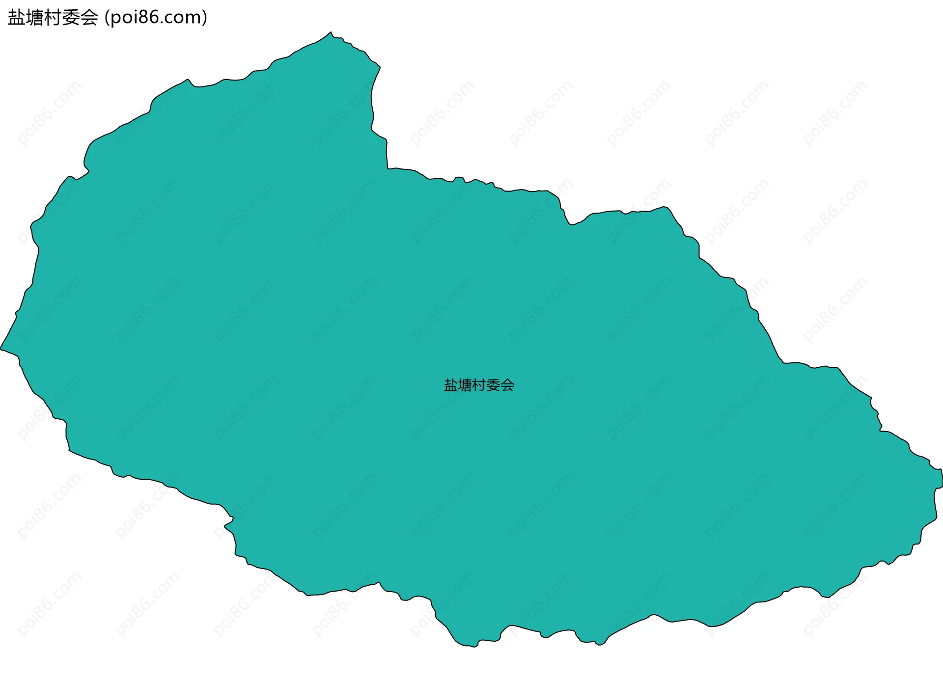 盐塘村委会边界地图