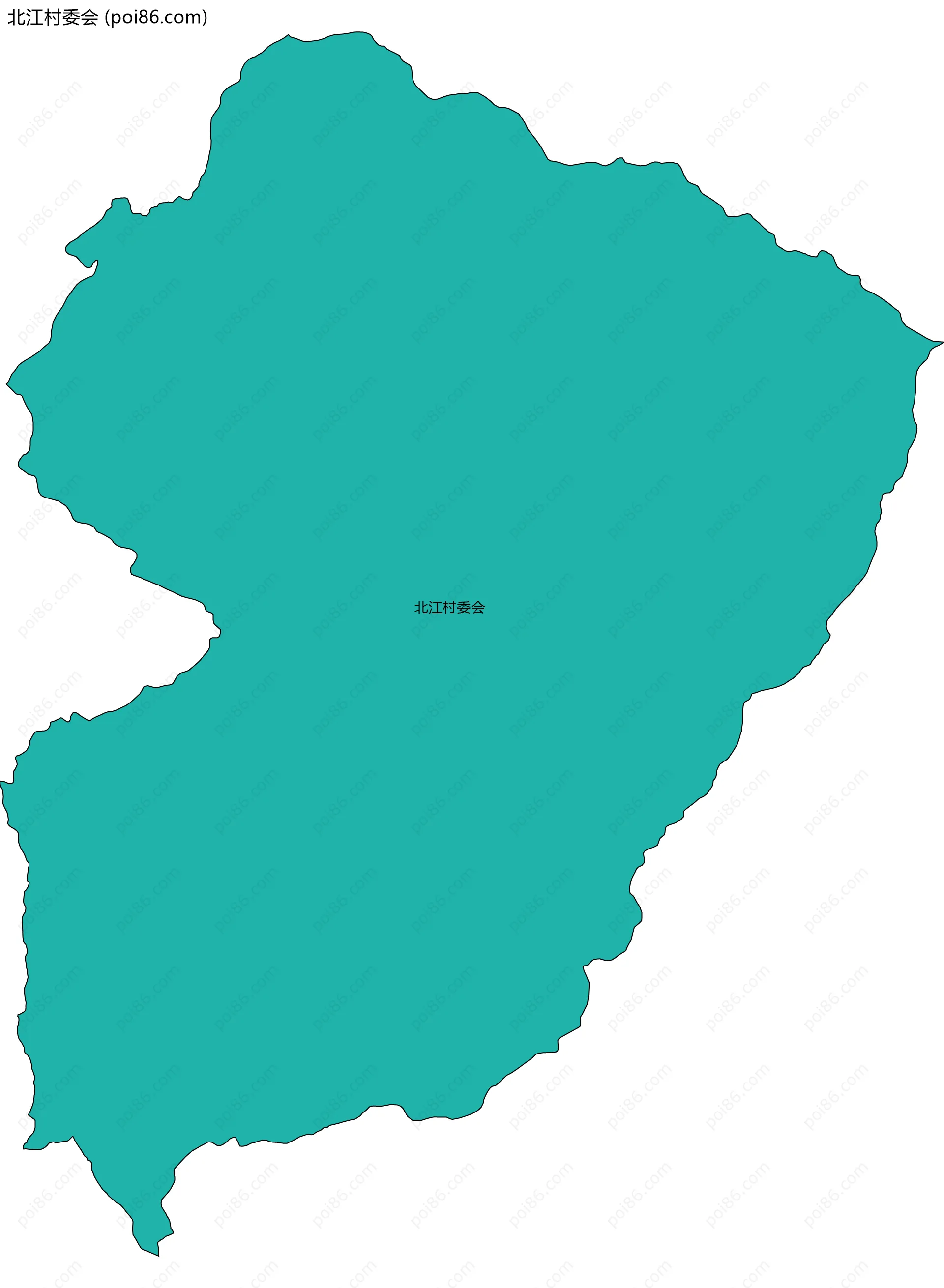 北江村委会边界地图