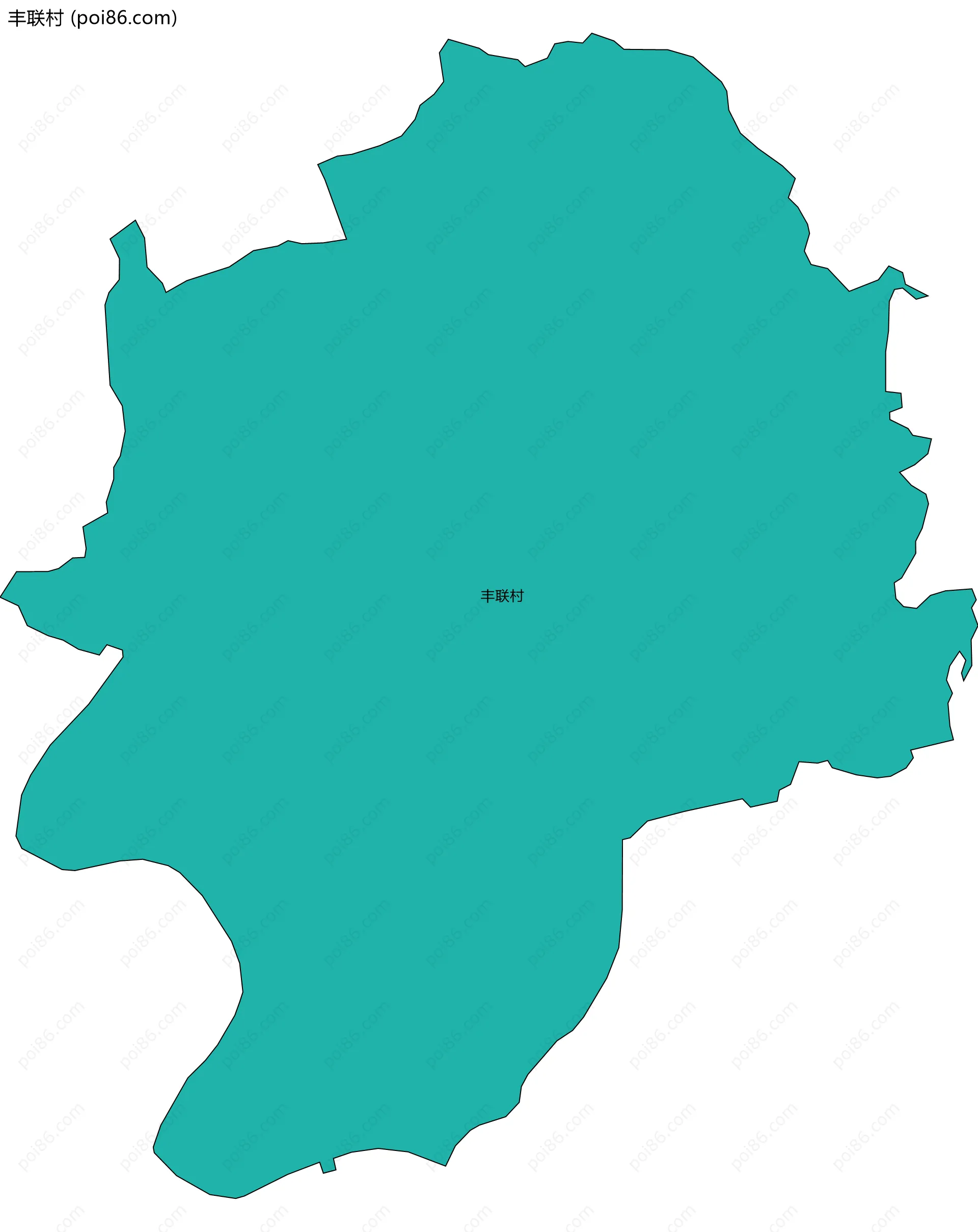 丰联村边界地图