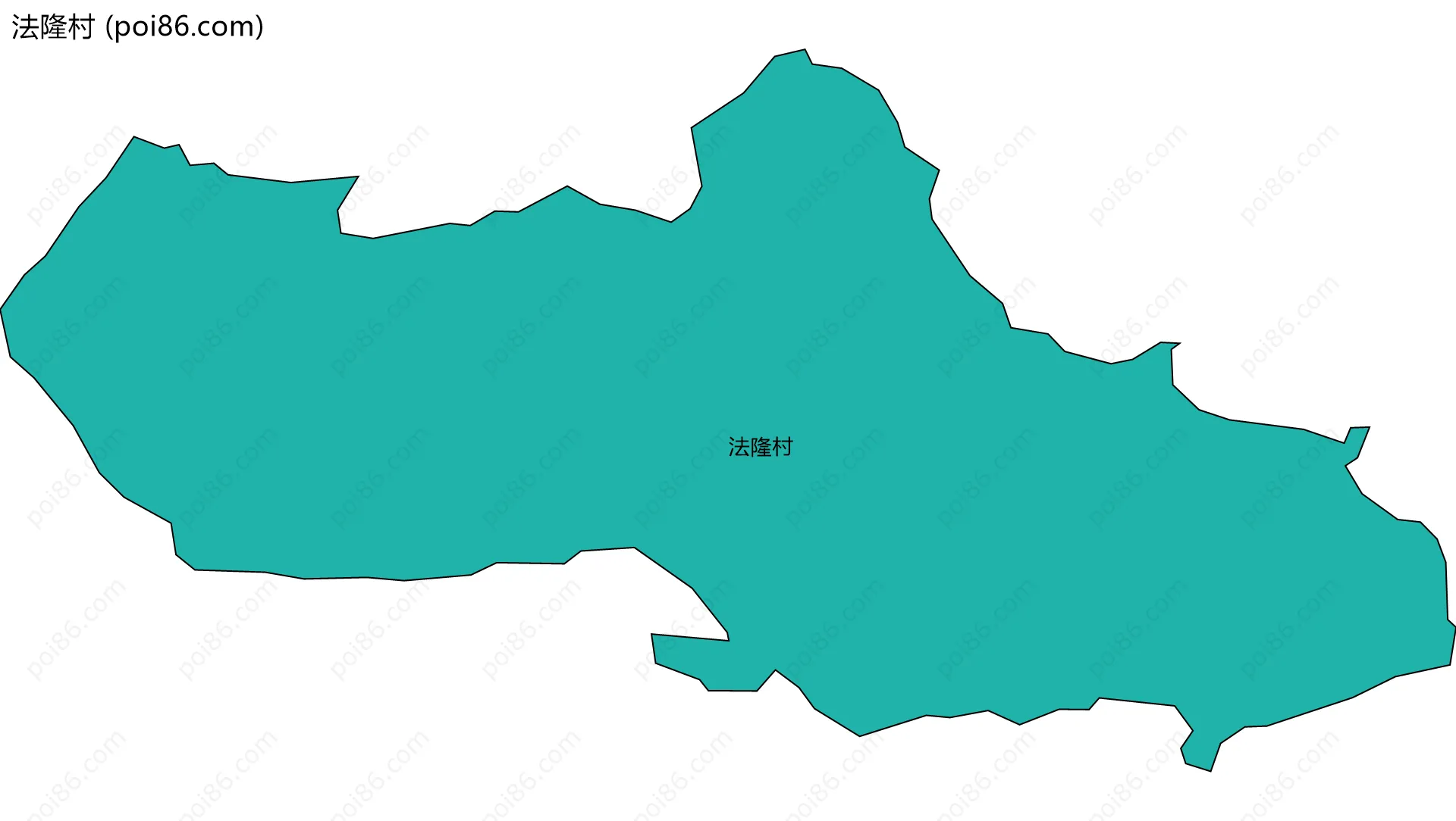 法隆村边界地图