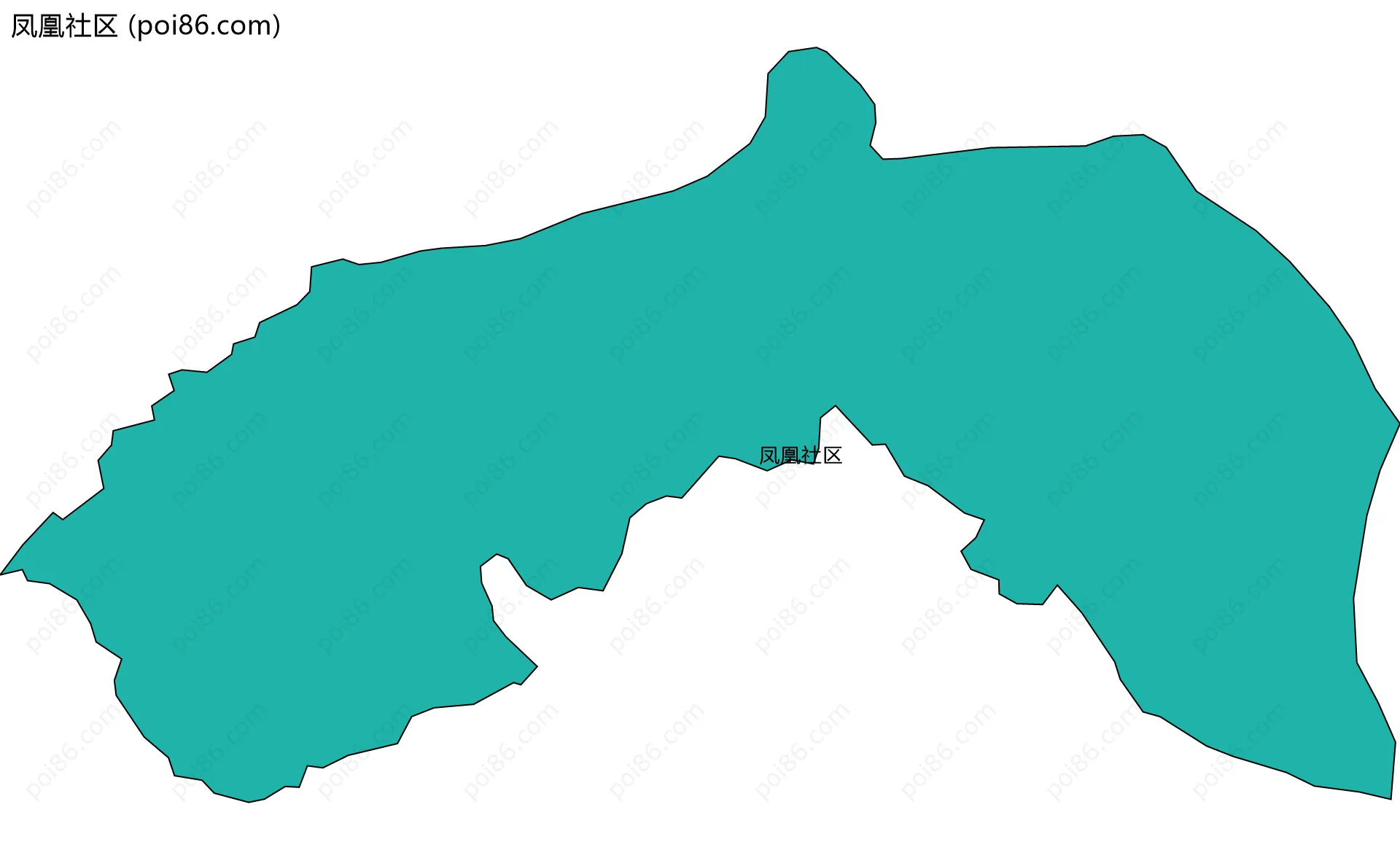 凤凰社区边界地图
