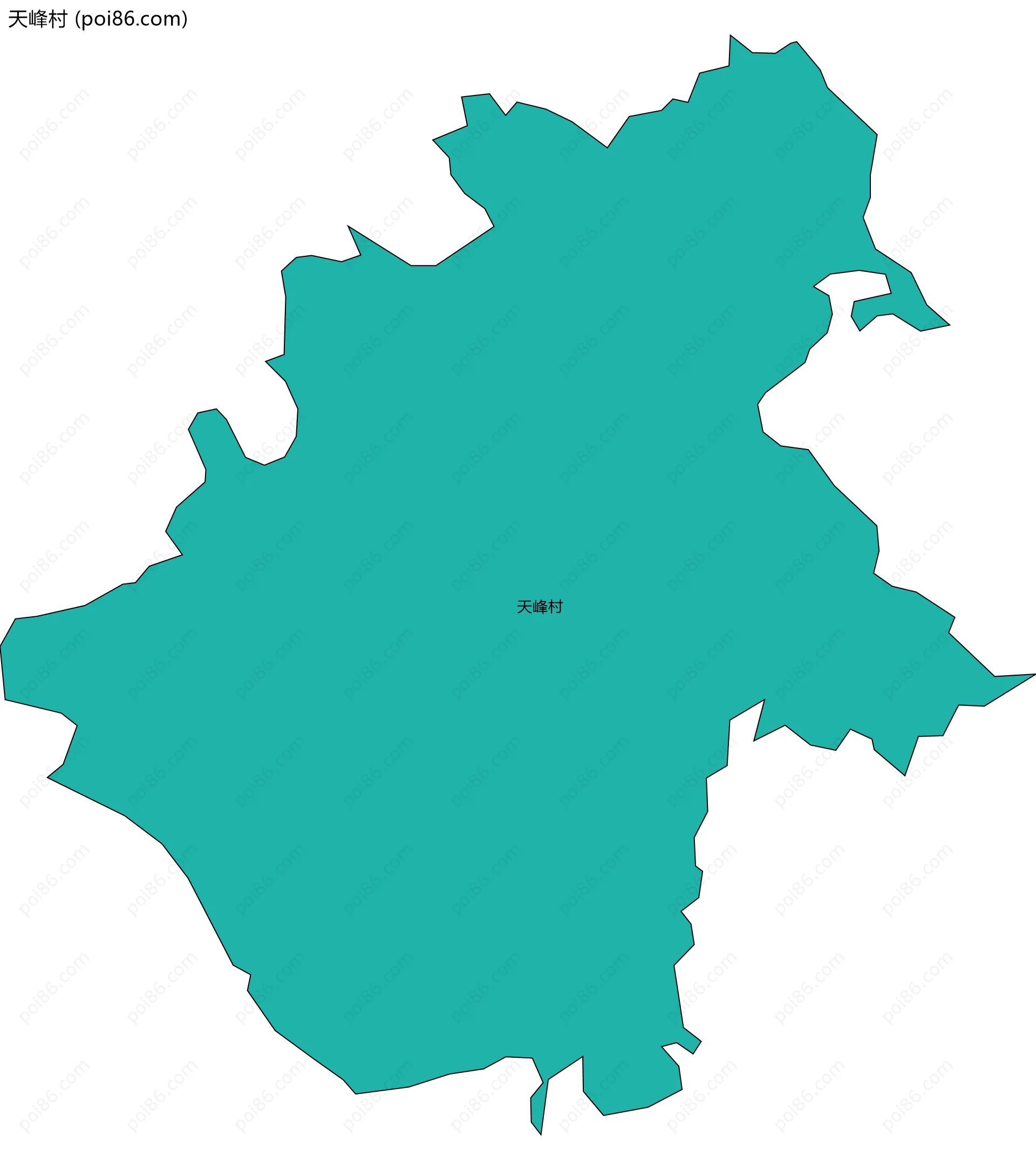 天峰村边界地图