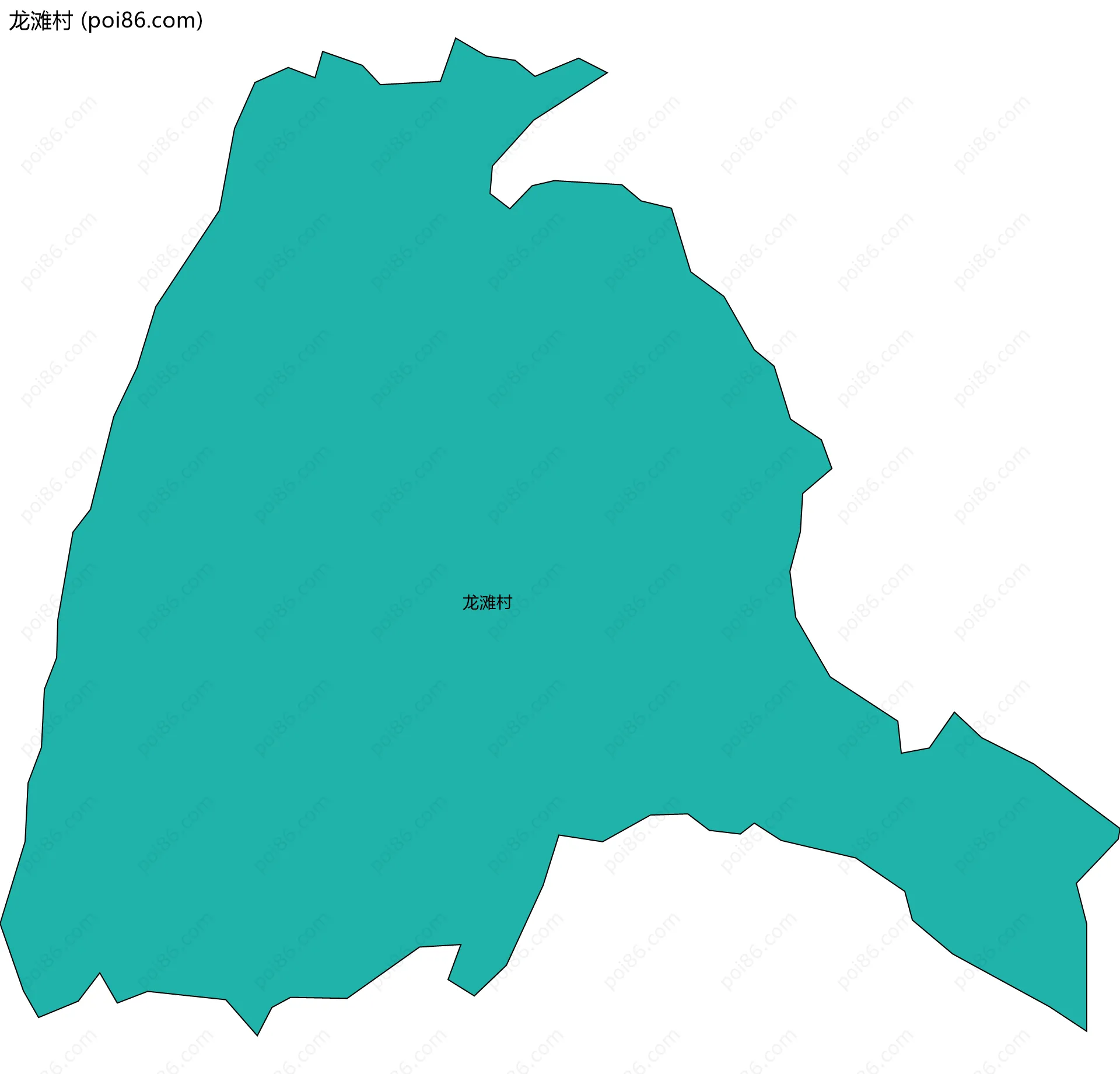 龙滩村边界地图