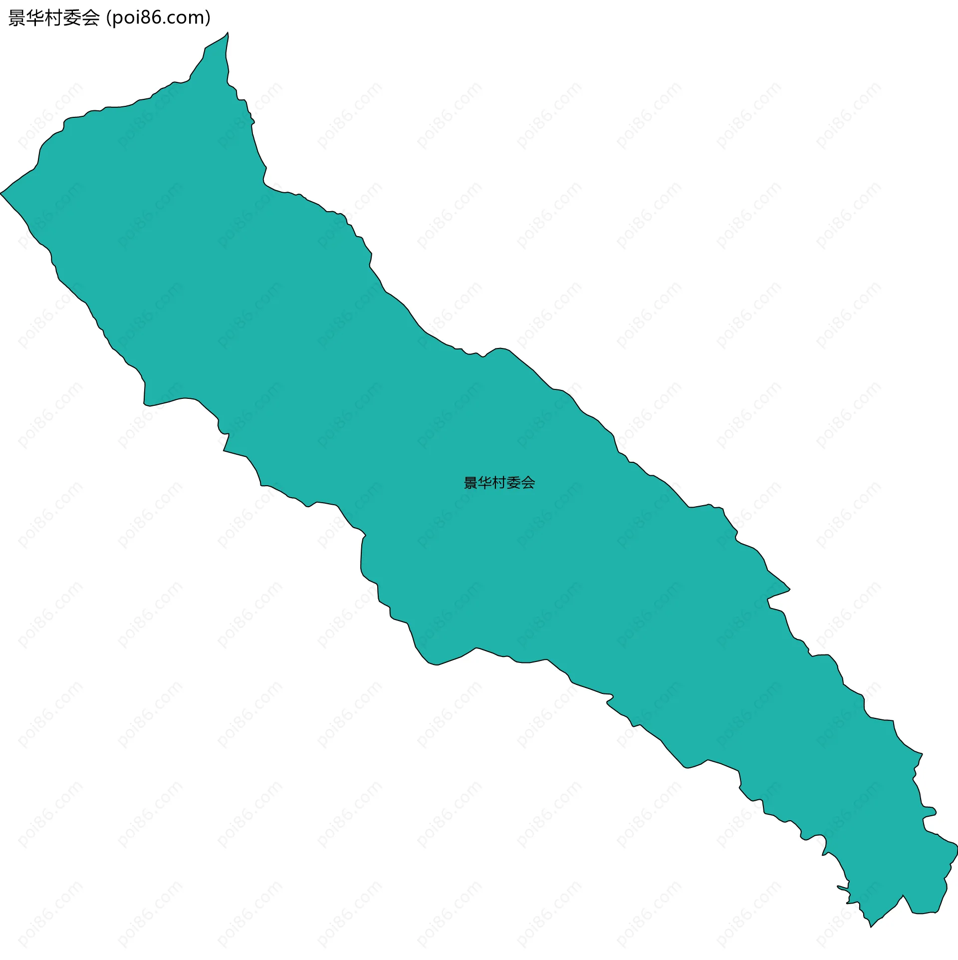 景华村委会边界地图