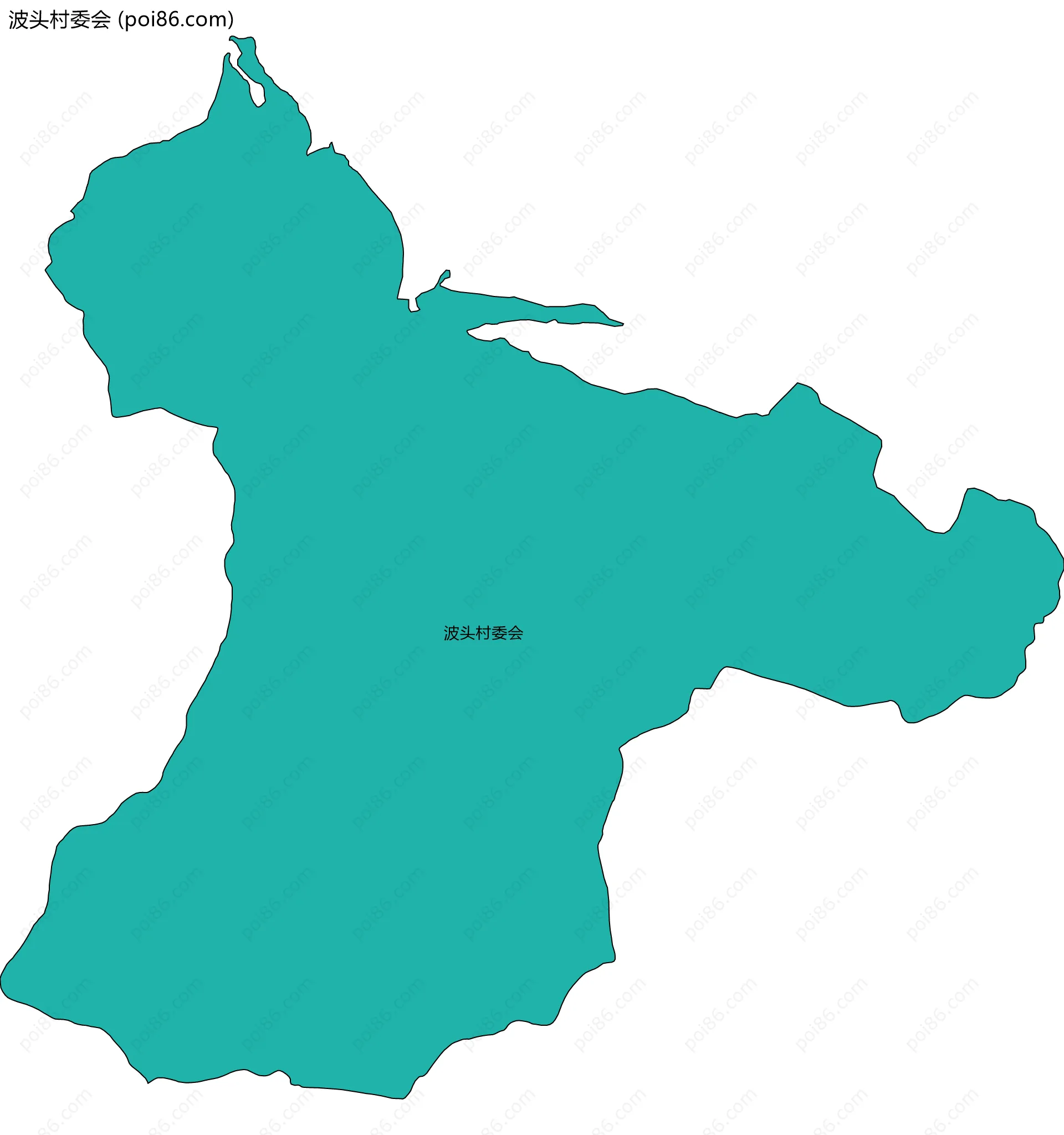 波头村委会边界地图