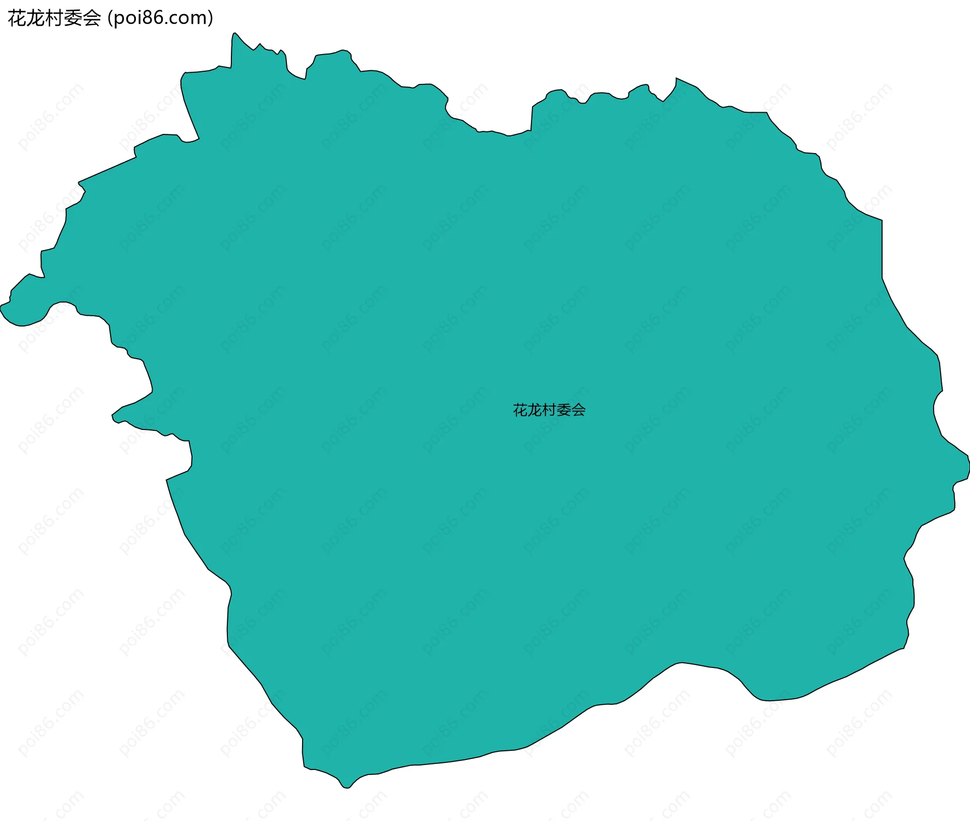 花龙村委会边界地图