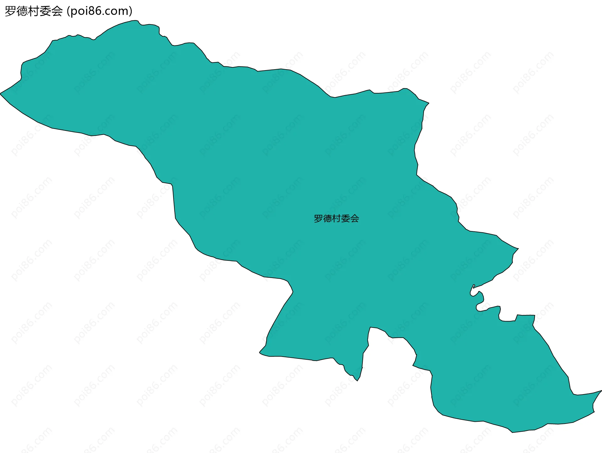 罗德村委会边界地图