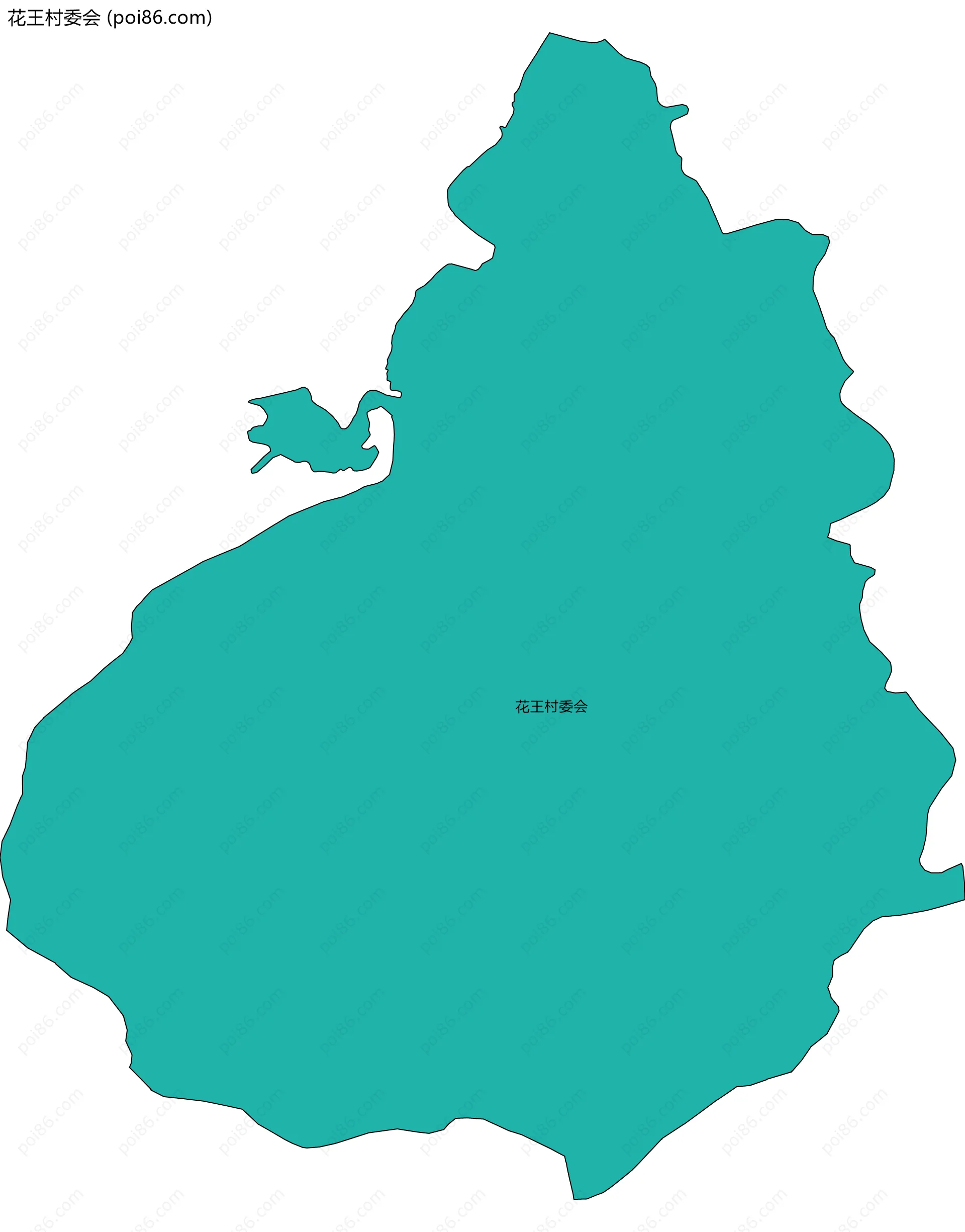 花王村委会边界地图