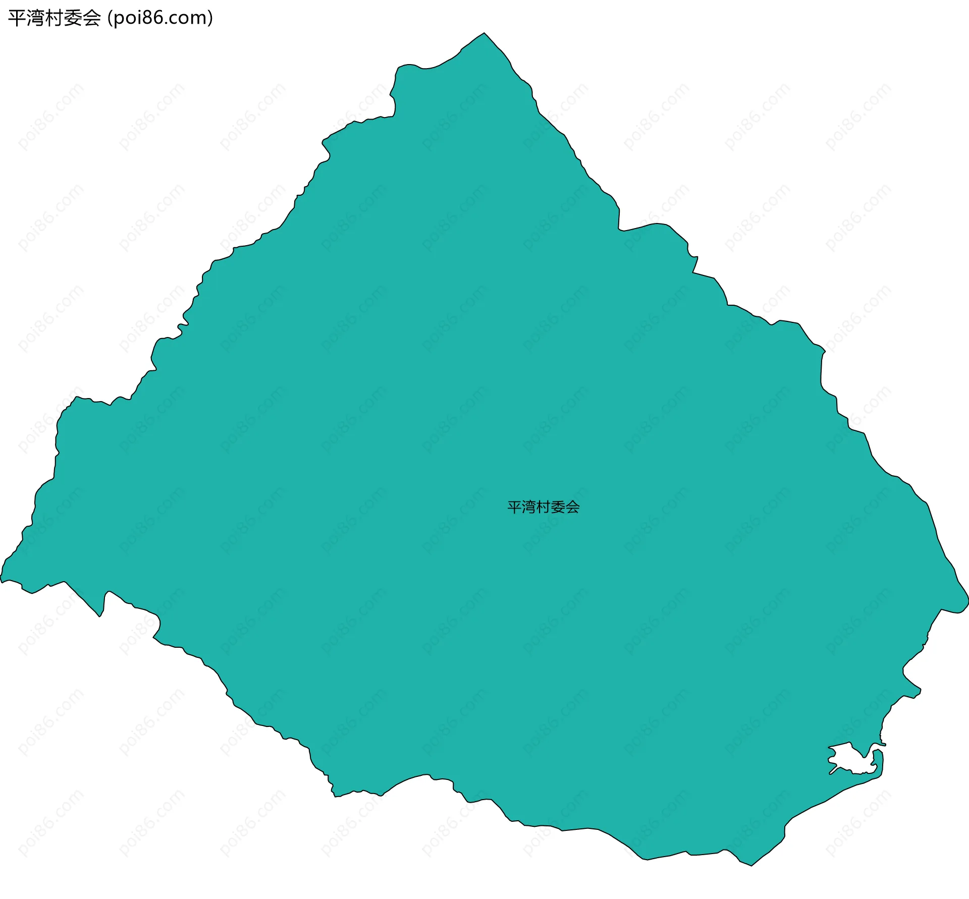 平湾村委会边界地图