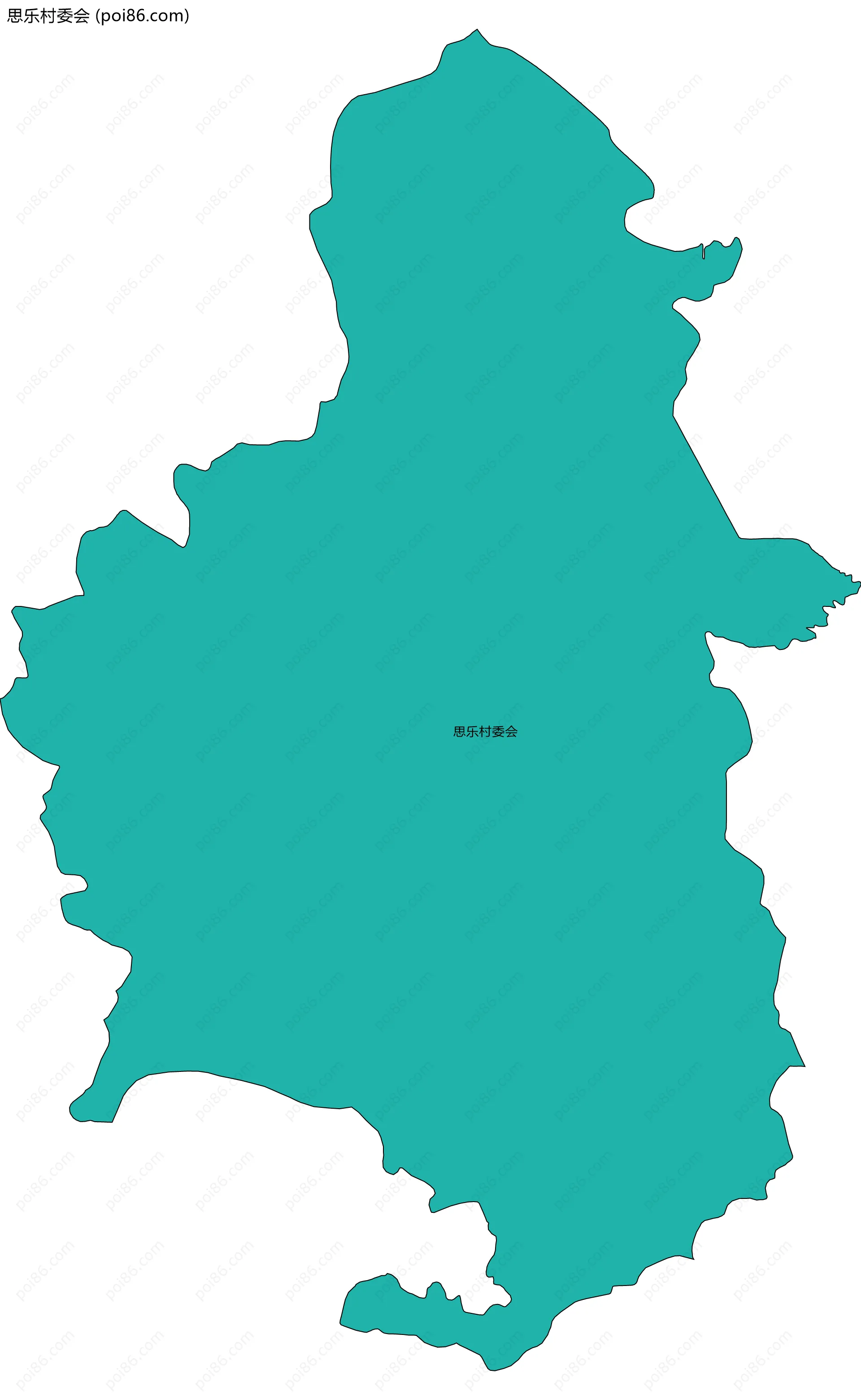 思乐村委会边界地图